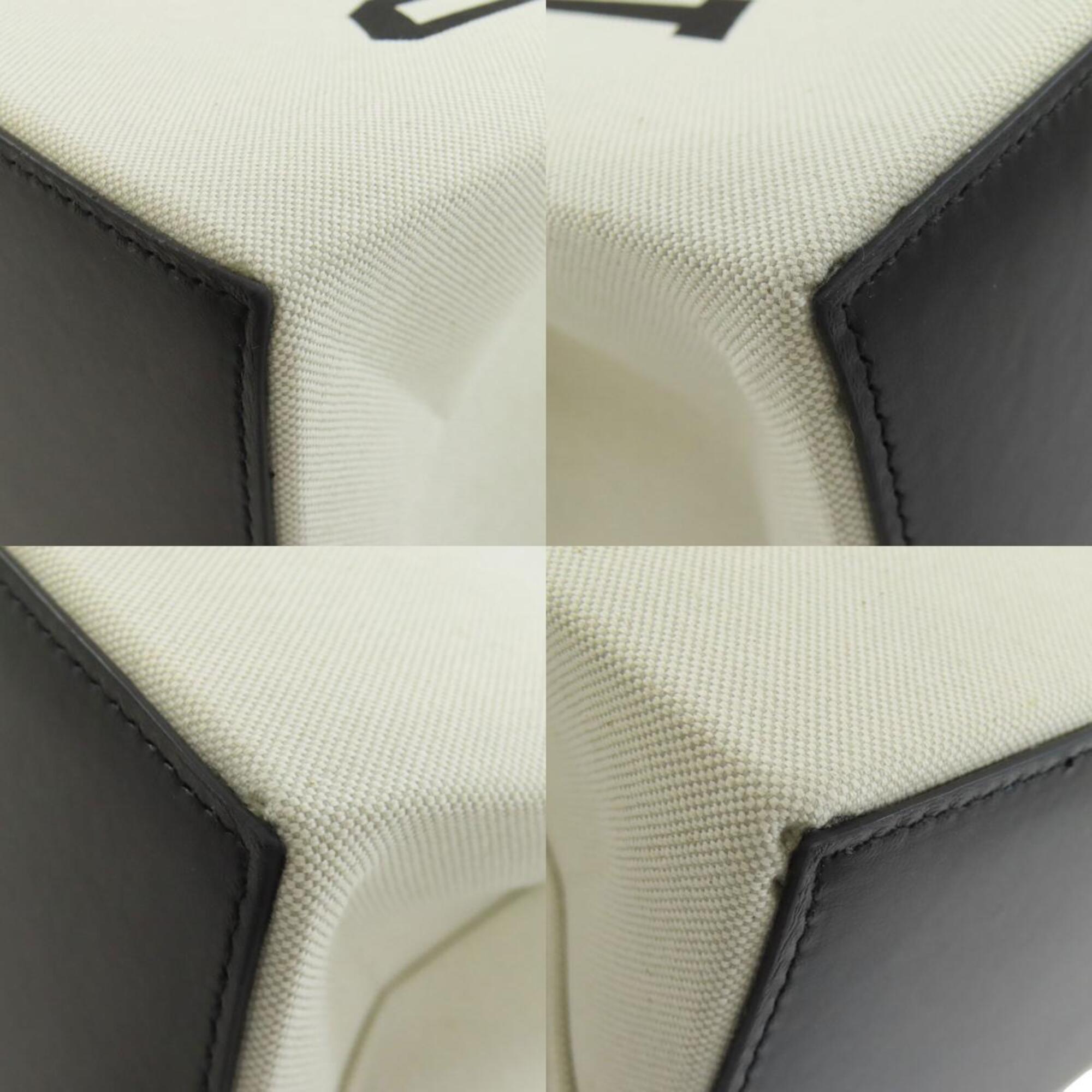 Balenciaga Black White Canvas Tote Bag (Pre-Owned)