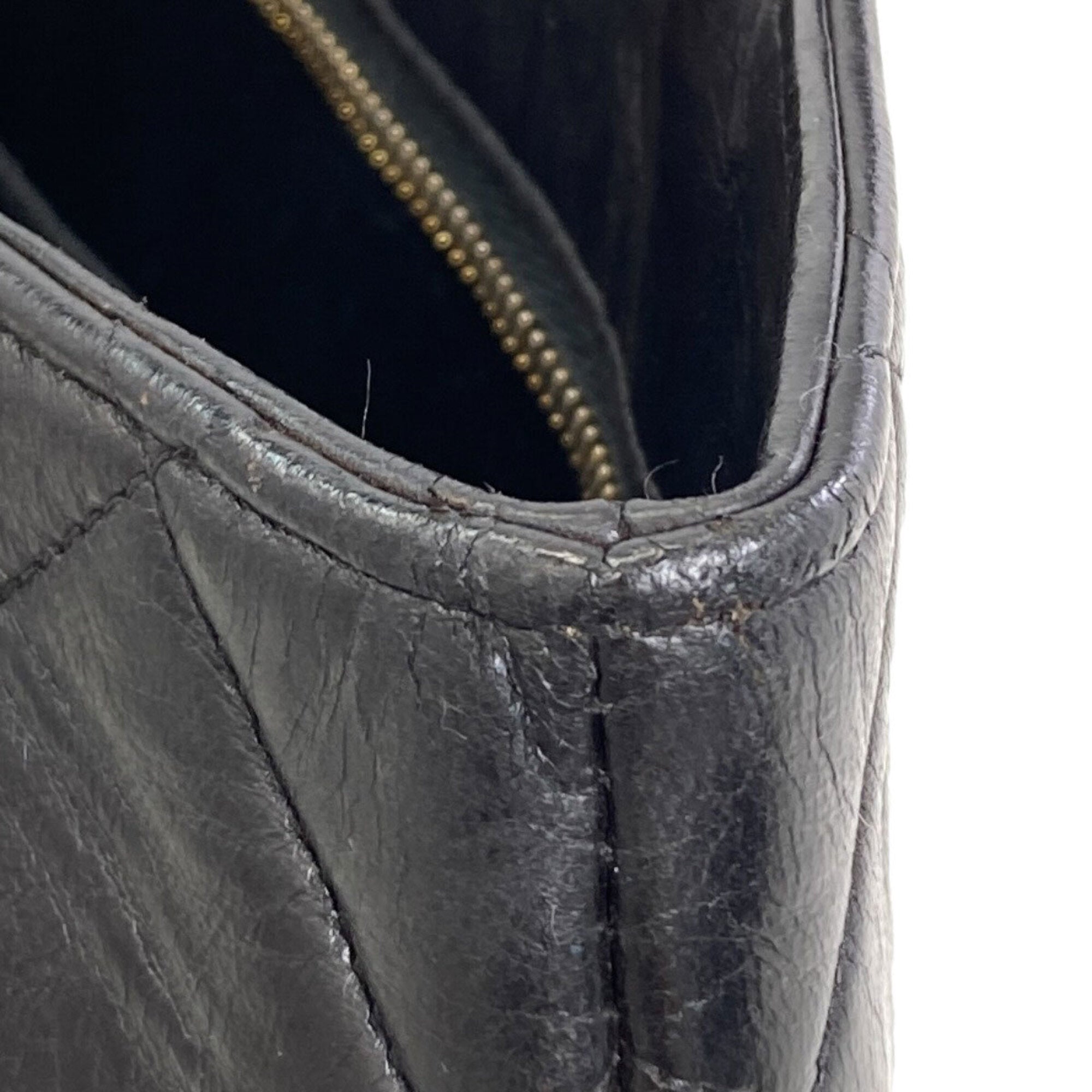 Chanel Black Leather Tote Bag (Pre-Owned)