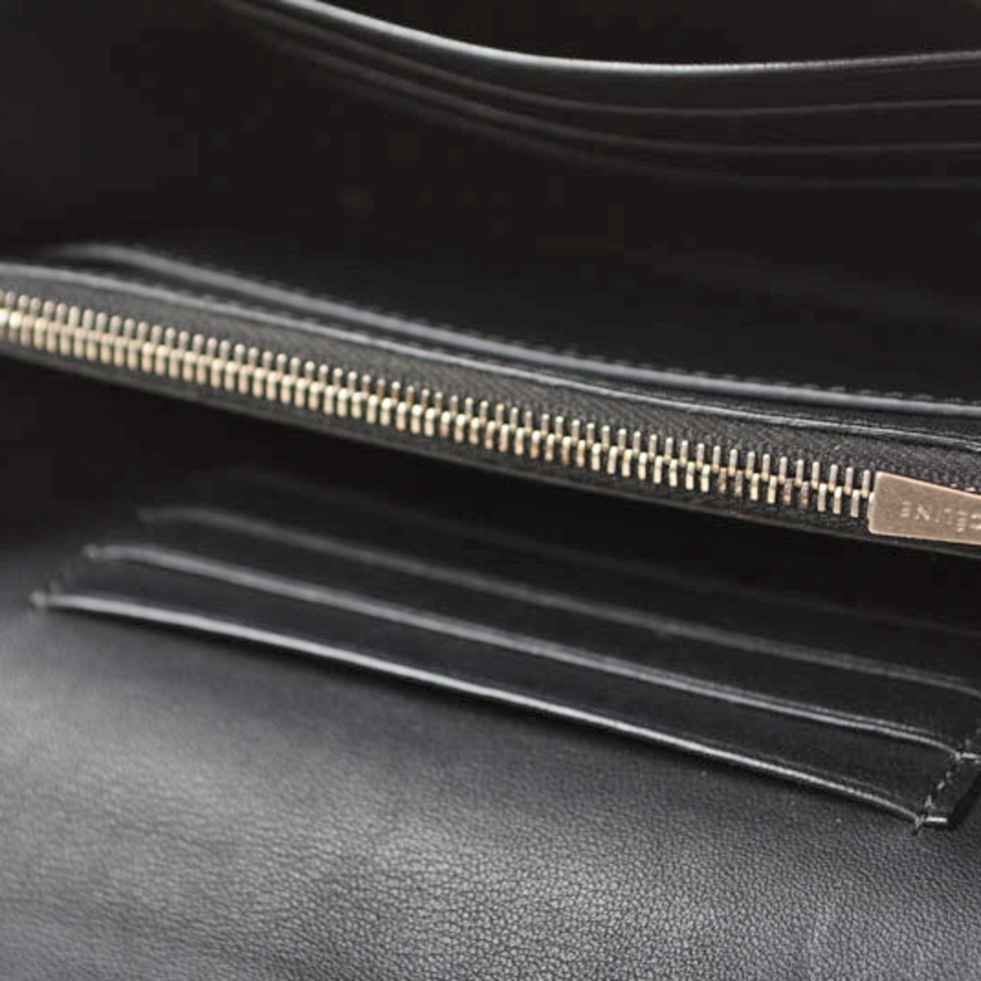 Celine Black Leather Wallet (Bi-Fold) (Pre-Owned)