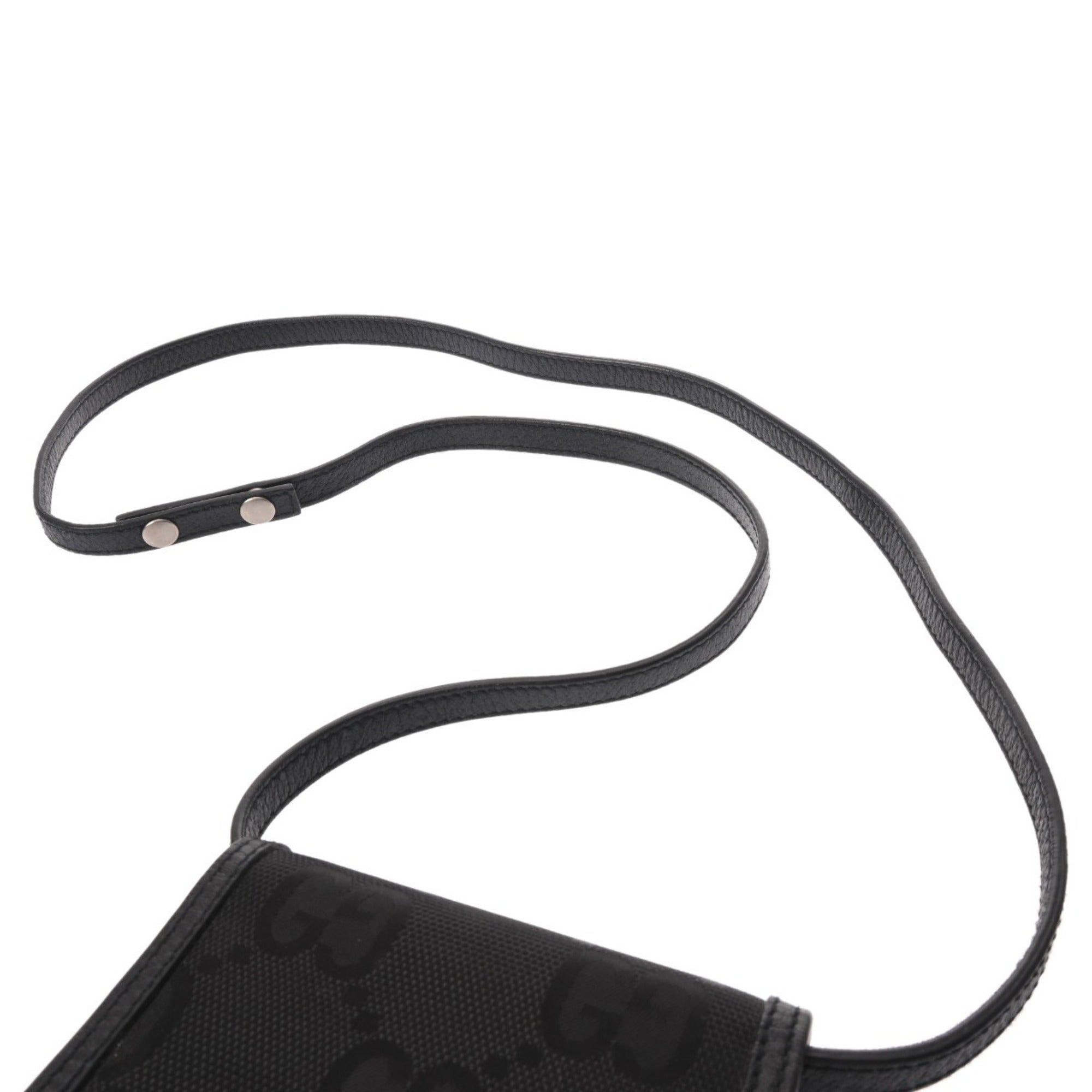 Gucci Black Leather Nylon Shoulder Bag (Pre-Owned)