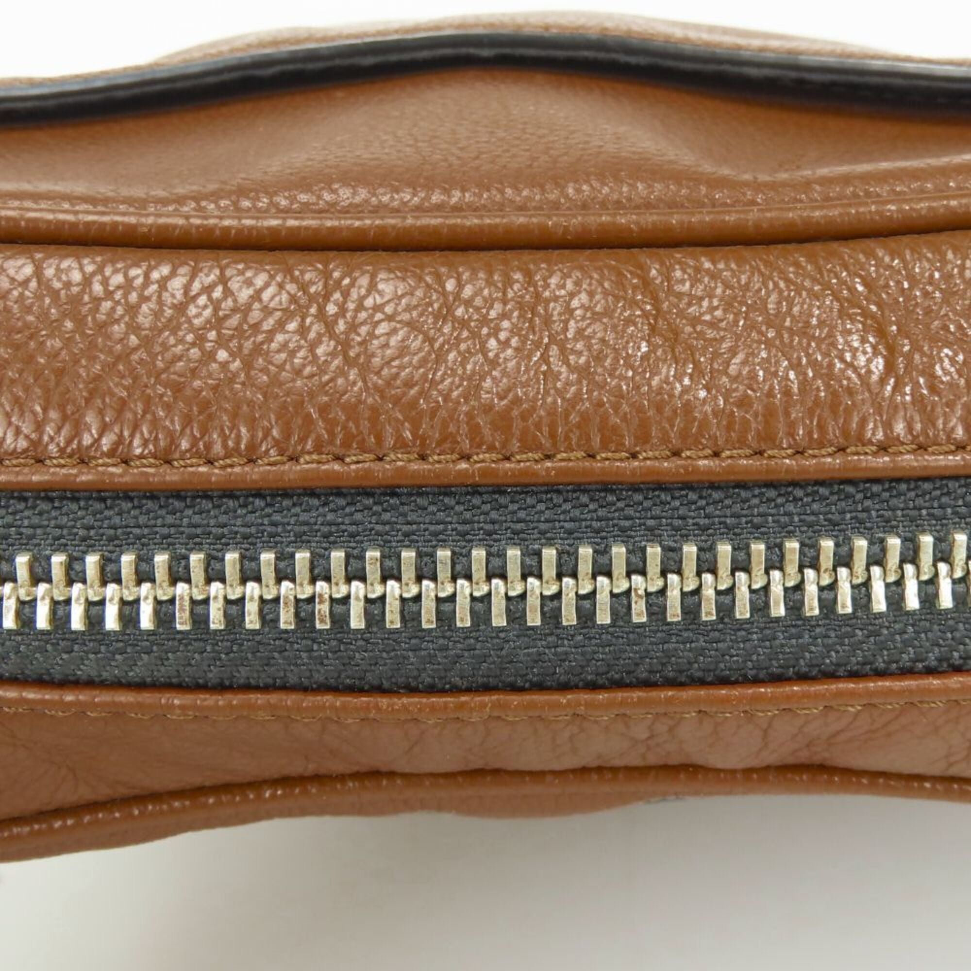Coach Brown Leather Shoulder Bag (Pre-Owned)