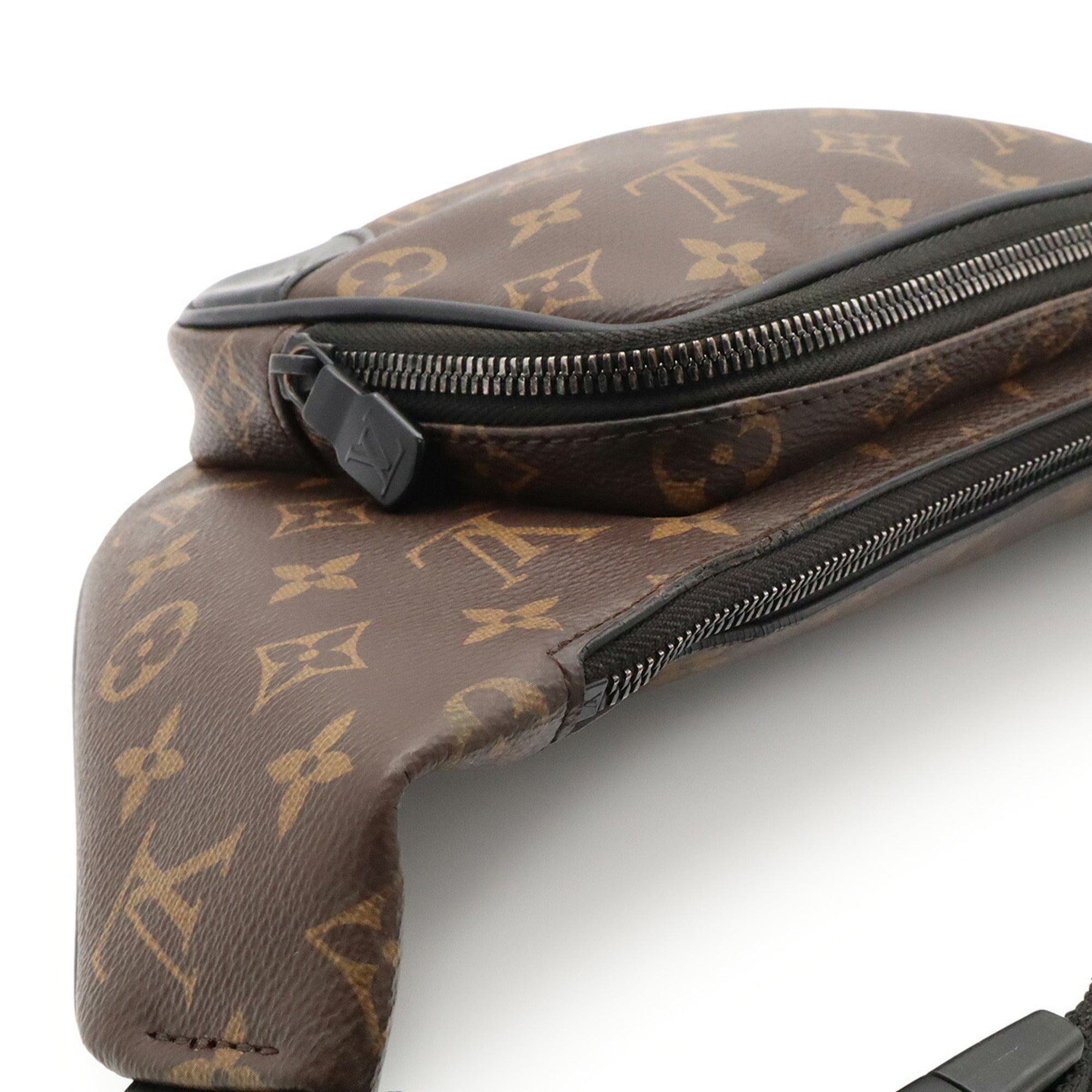 Louis Vuitton Black Brown Monogram White Monogram Shoulder Bag Sling Bag (Pre-Owned)