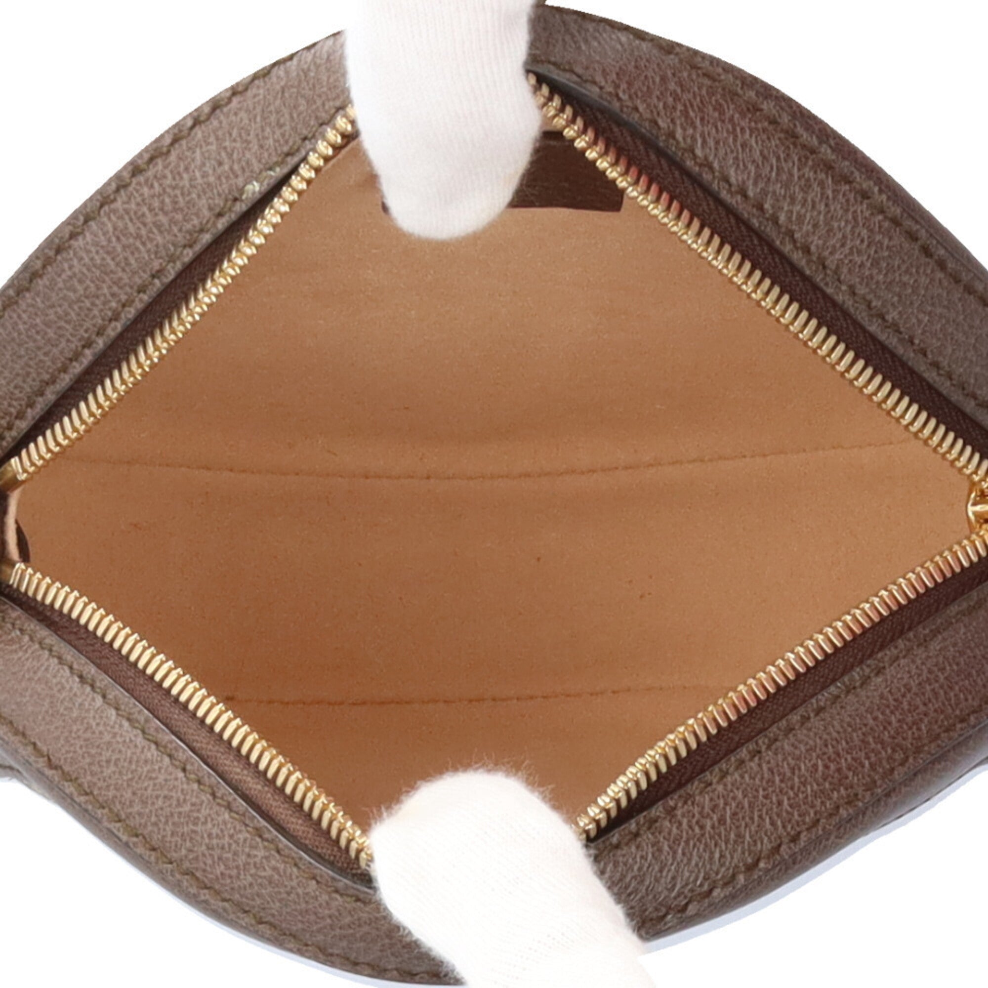 Gucci Beige Brown Gg Supreme Leather Shoulder Bag (Pre-Owned)