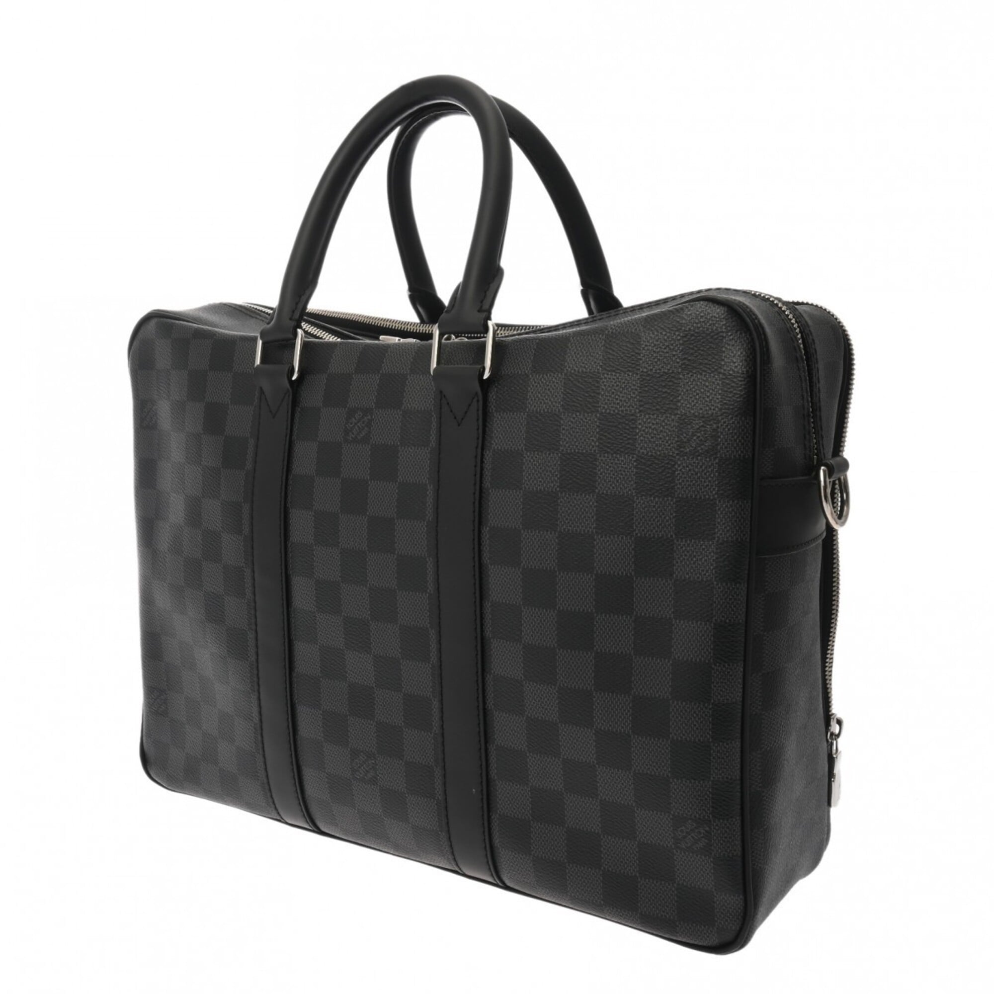Louis Vuitton Black Damier Canvas Briefcase (Pre-Owned)