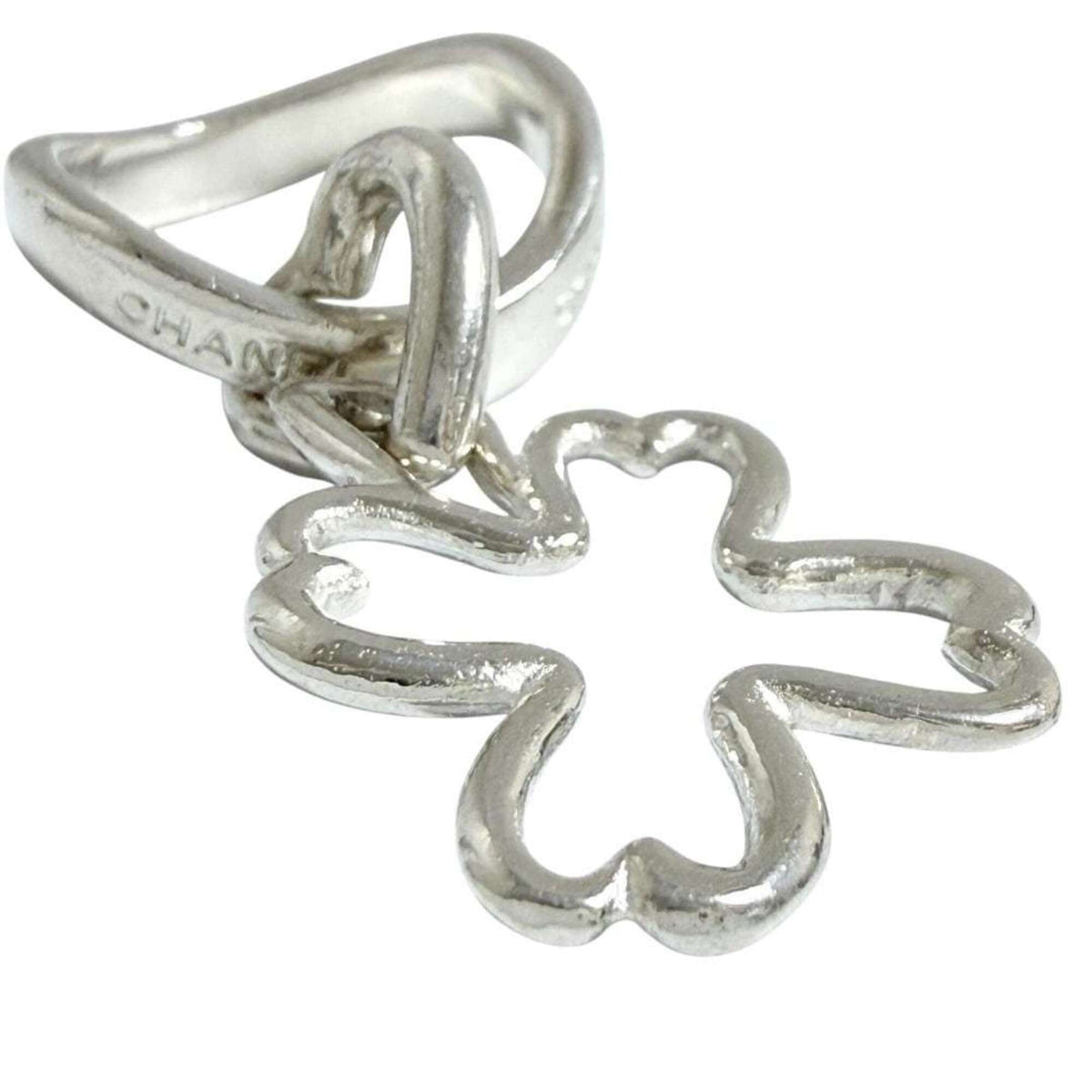 Chanel Silver Silver 925 Band Ring (Pre-Owned)