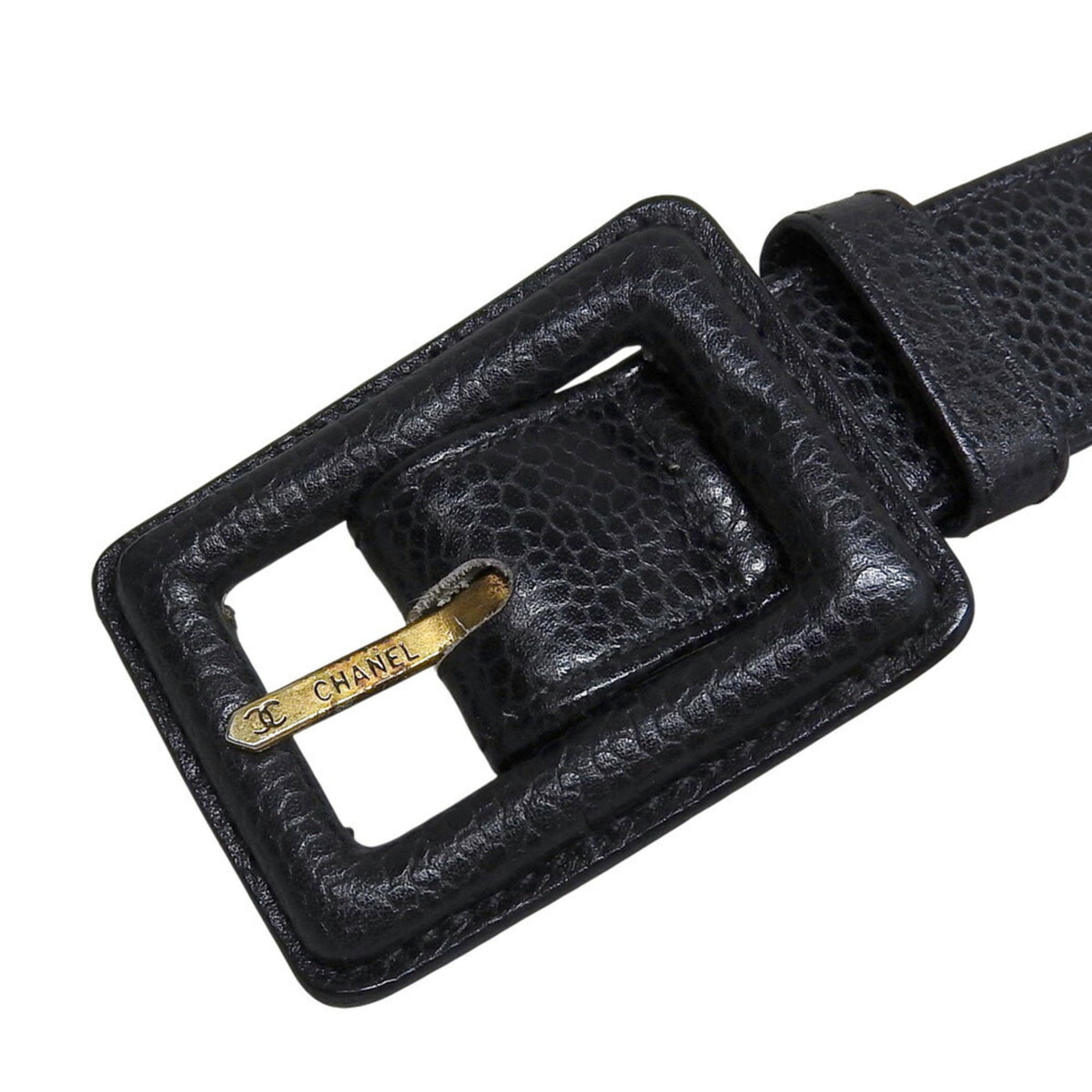 Chanel Black Grained Calfskin Fanny Pack (Pre-Owned)