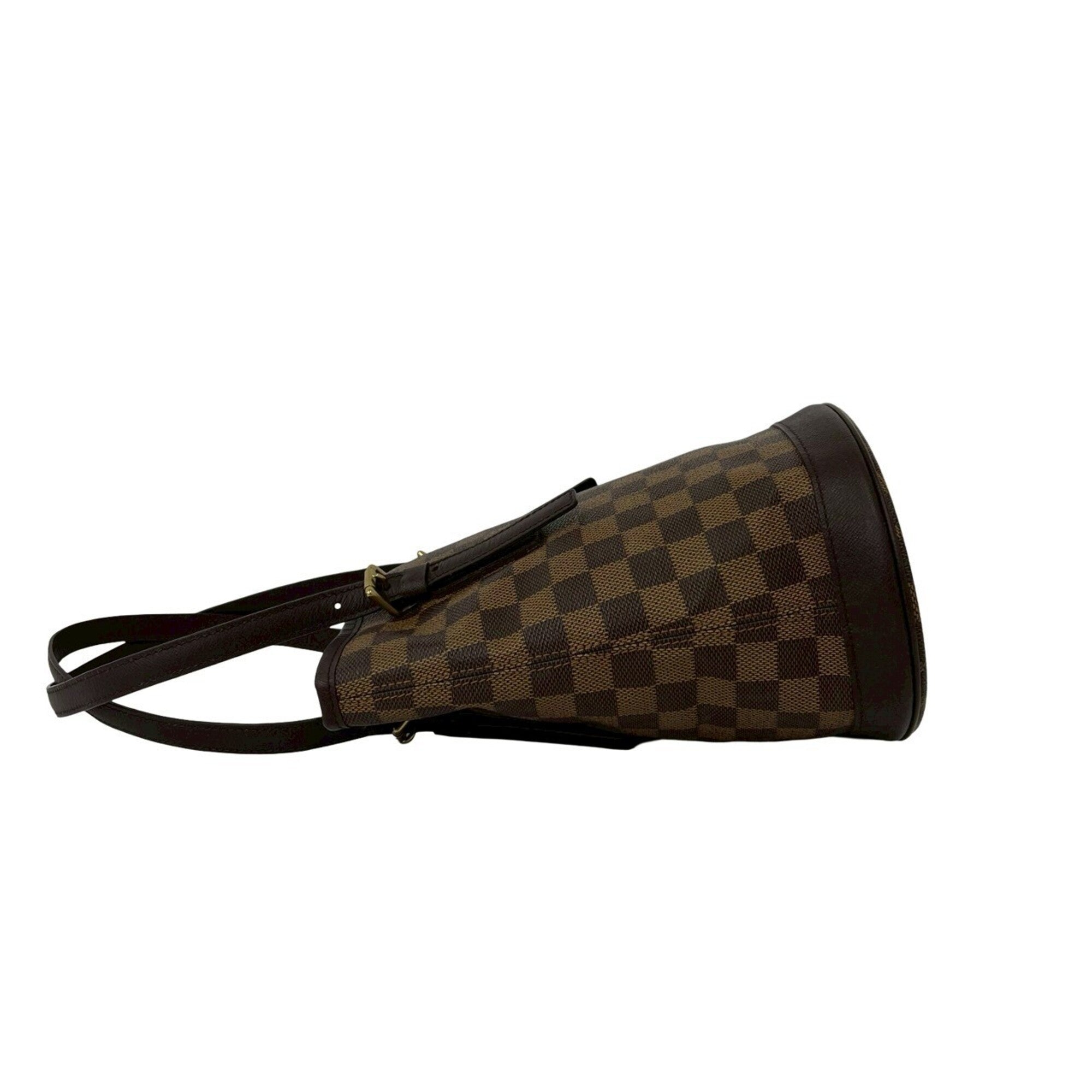 Louis Vuitton Brown Leather Pvc Handbag Tote Bag (Pre-Owned)