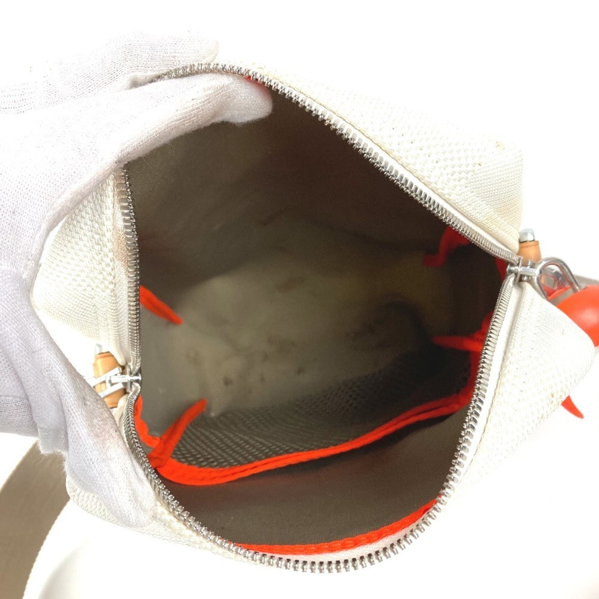 Louis Vuitton Orange White Damier Geant Pochette Shoulder Bag (Pre-Owned)