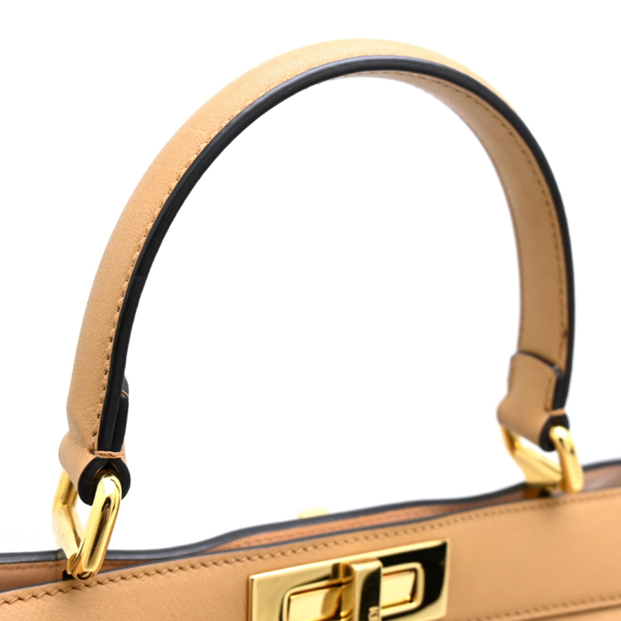 Fendi Beige Leather Handbag (Pre-Owned)