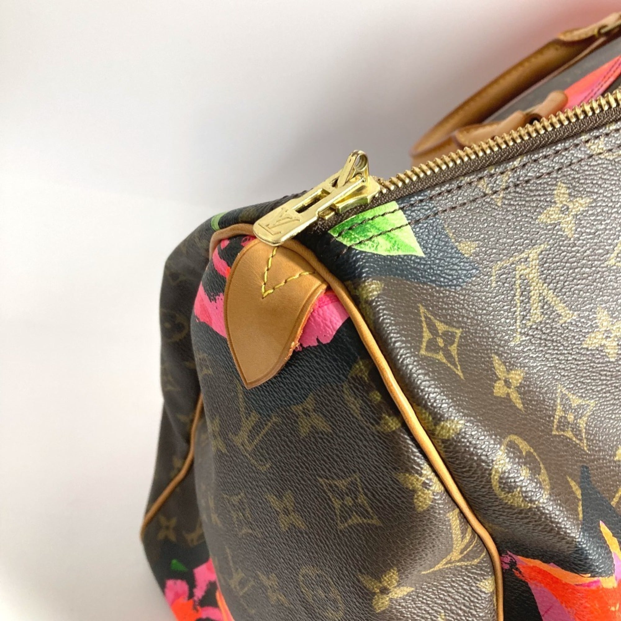 Louis Vuitton Monogram Rose Brown Monogram Rose Pink Monogram Boston Bag (Pre-Owned)