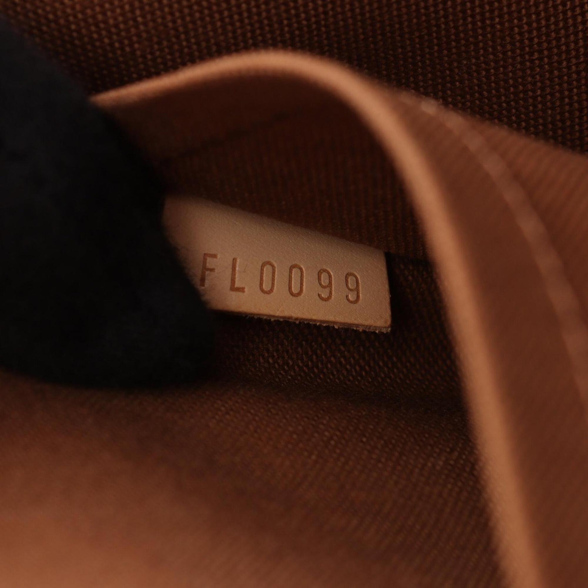Louis Vuitton Brown Coated Canvas Leather Coated Canvas Handbag Tote Bag (Pre-Owned)