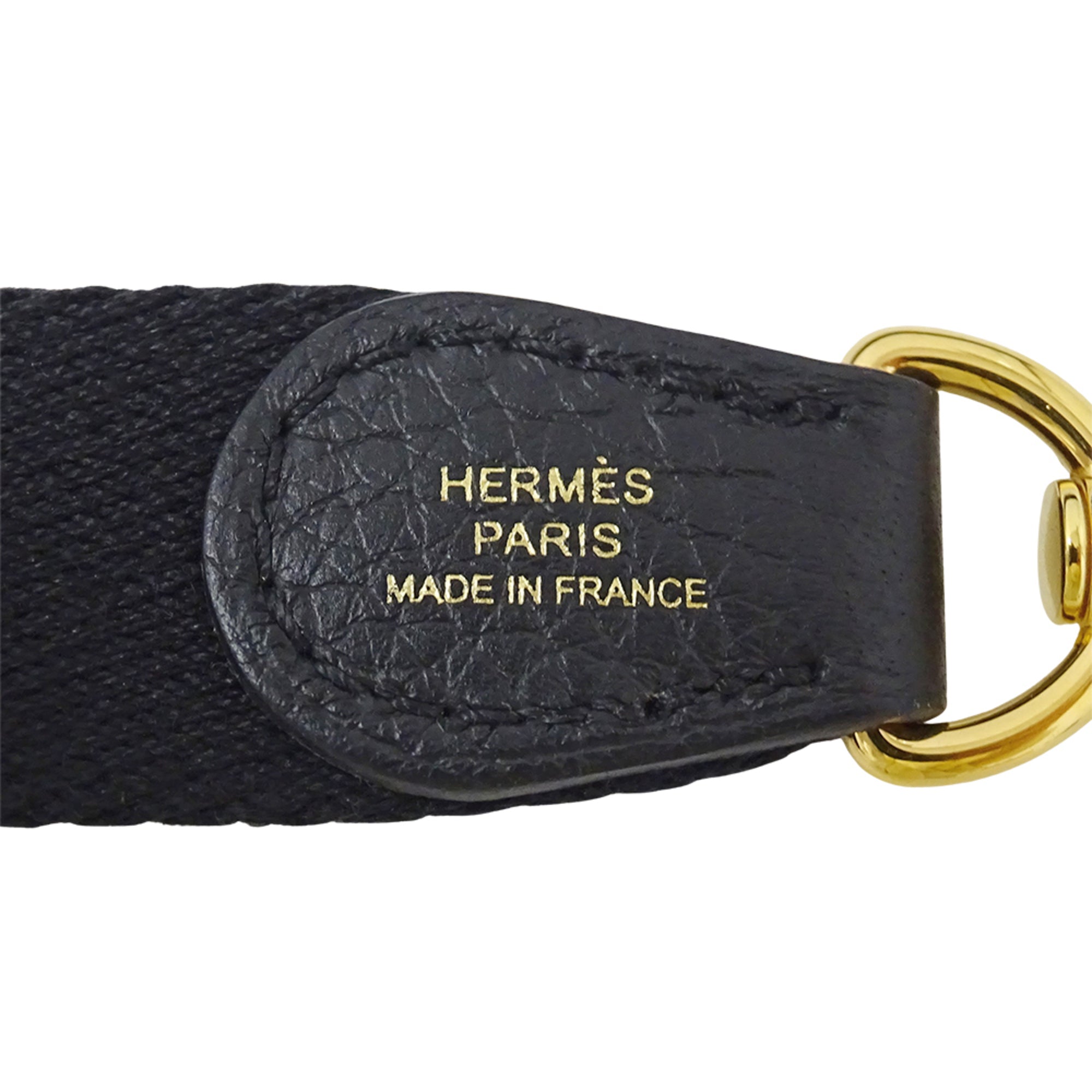 Hermes Black Taurillon Clemence Leather Handbag Shoulder Bag (Pre-Owned)