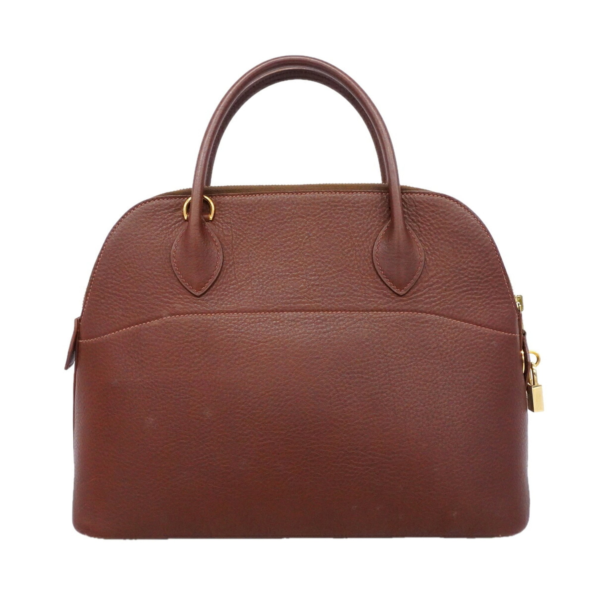 Hermes Noisette Fjord Leather Handbag (Pre-Owned)