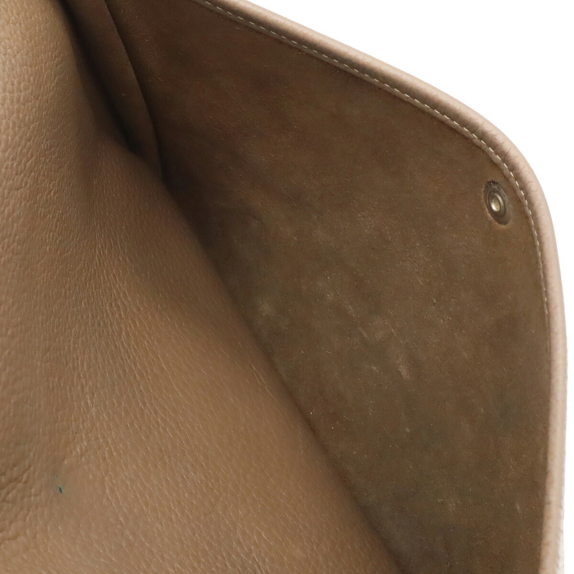 Hermes Etoupe Gray Grayish Leather Shoulder Bag (Pre-Owned)