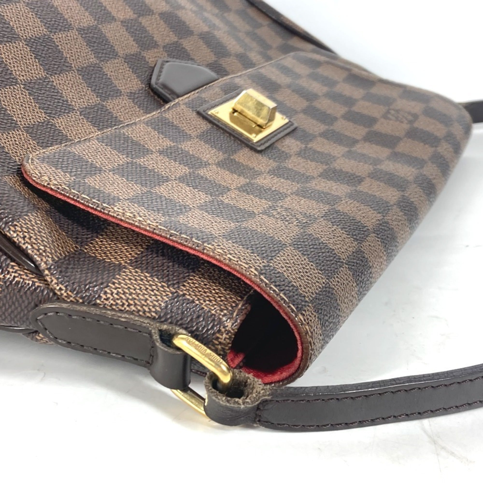 Louis Vuitton Brown Damier Canvas Ebene Damier Canvas Shoulder Bag (Pre-Owned)