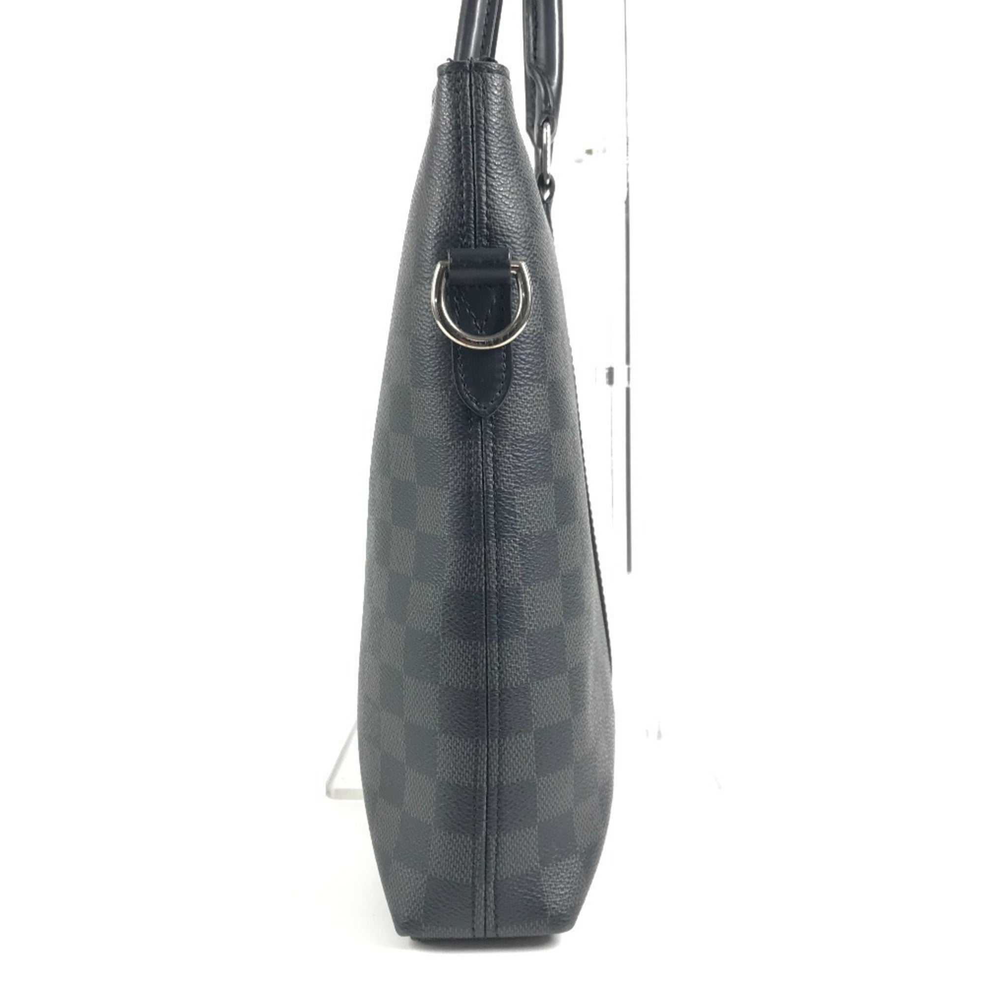 Louis Vuitton Black Damier Graphite Canvas Handbag Tote Bag (Pre-Owned)