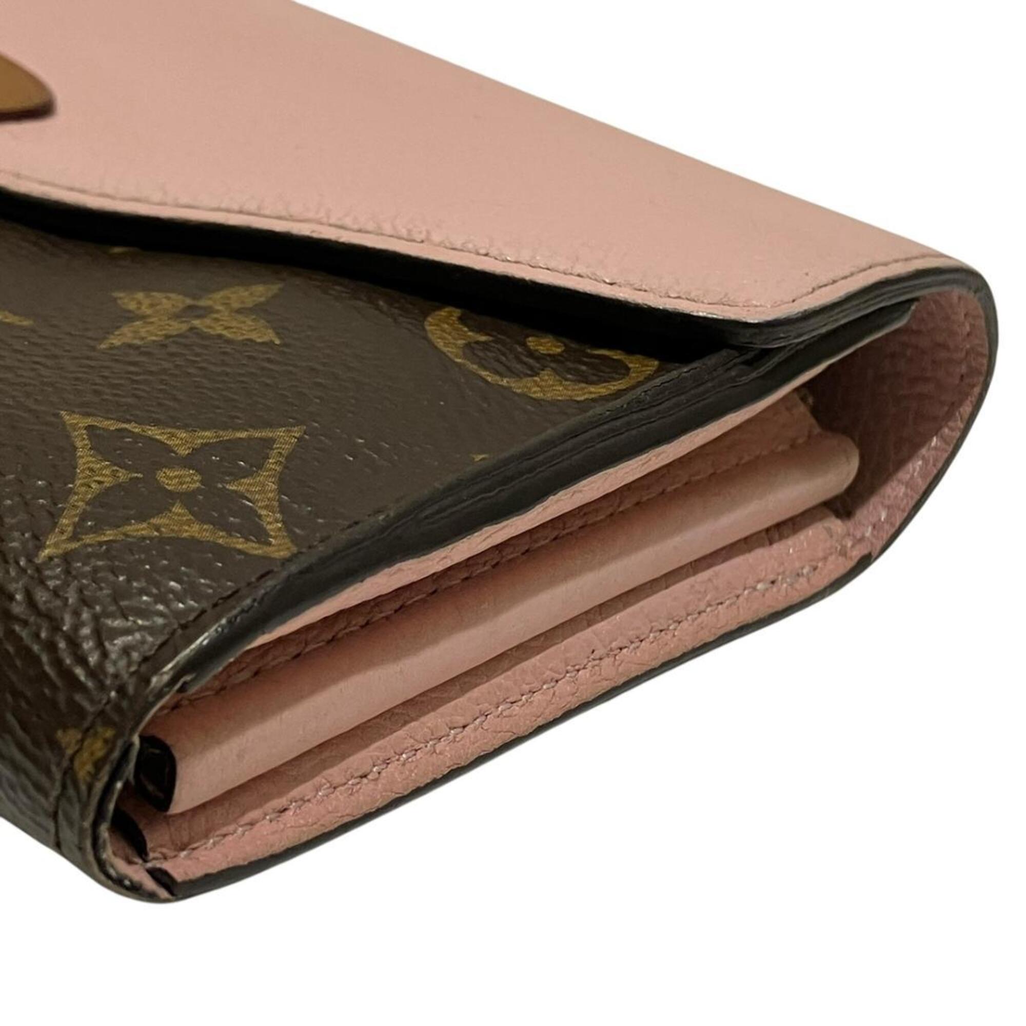 Louis Vuitton Brown Monogram Pink Monogram Coin Purse/Coin Case (Pre-Owned)