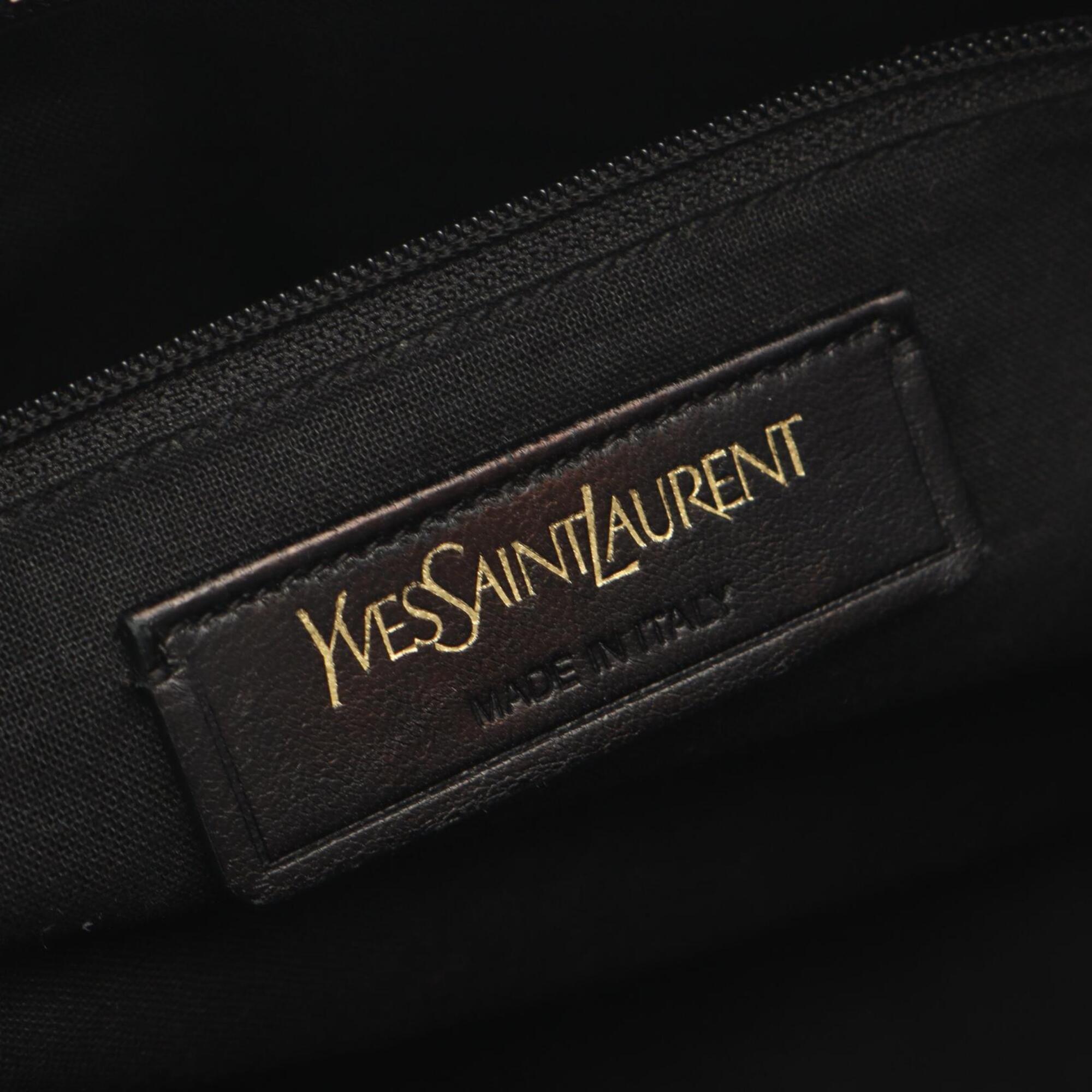 Yves Saint Laurent Navy Leather Handbag (Pre-Owned)
