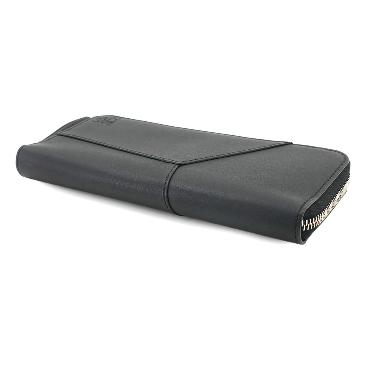Loewe Black Leather Long Wallet (Bi-Fold) (Pre-Owned)