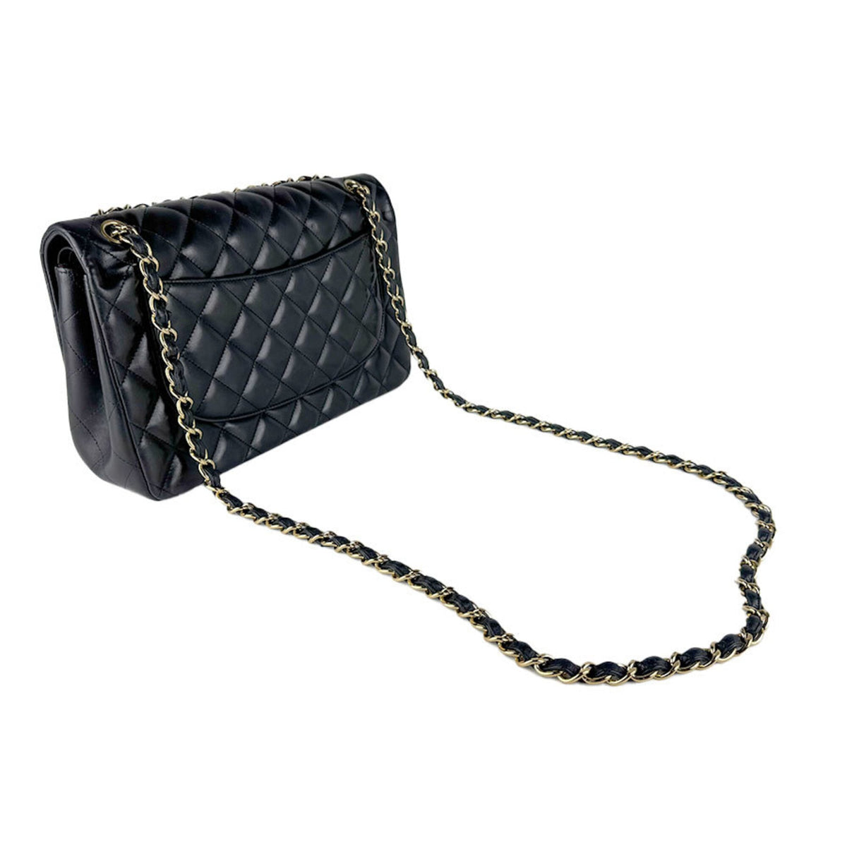 Chanel Black Leather Shoulder Bag (Pre-Owned)