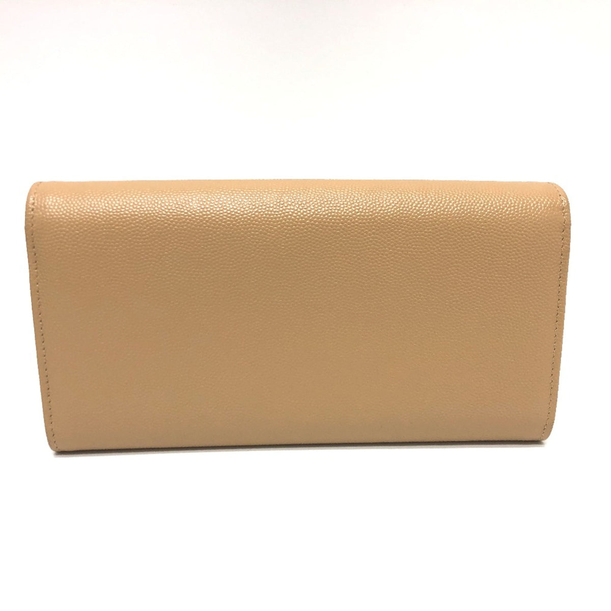 Chanel Beige Leather Long Wallet (Bi-Fold) (Pre-Owned)