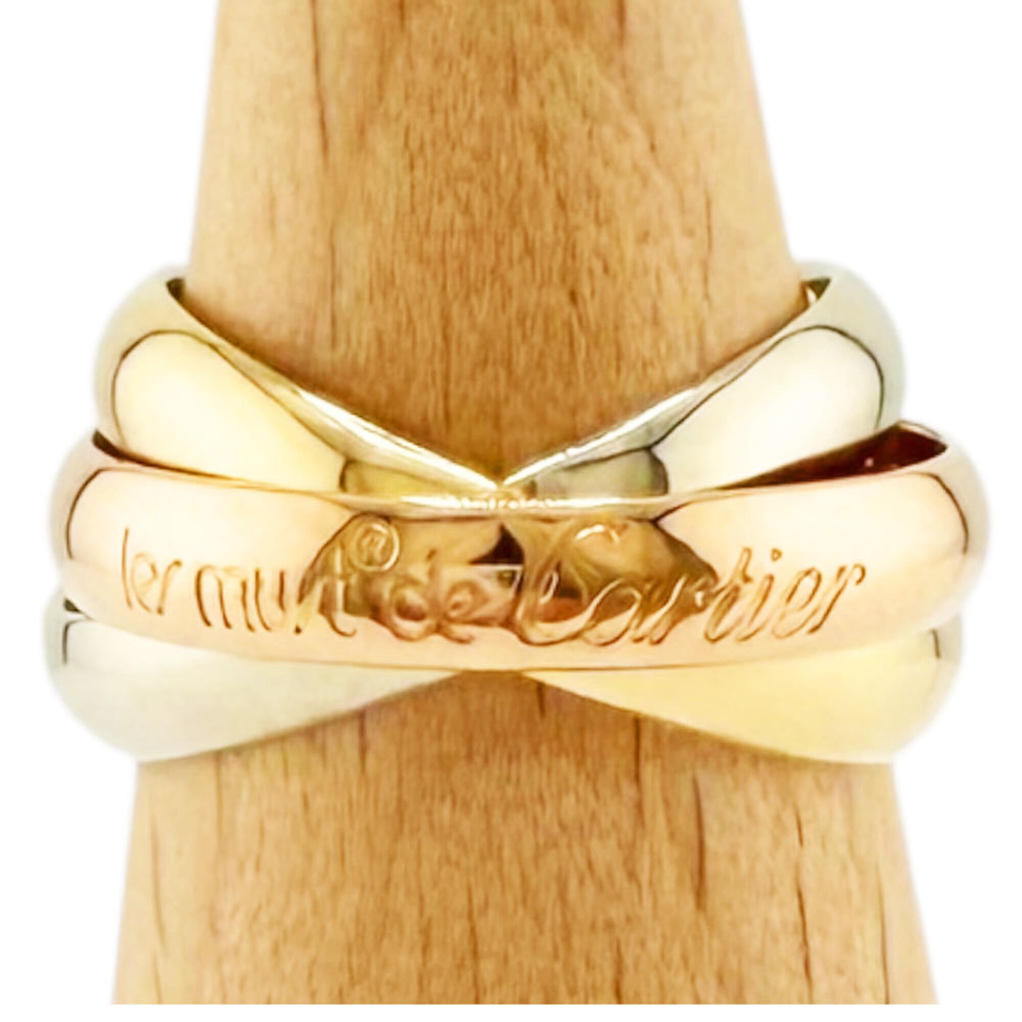 Cartier Gold Silver Pink Gold Yellow Gold (18K) Pink Gold (18K) White Gold (18K) Band Ring (Pre-Owned)