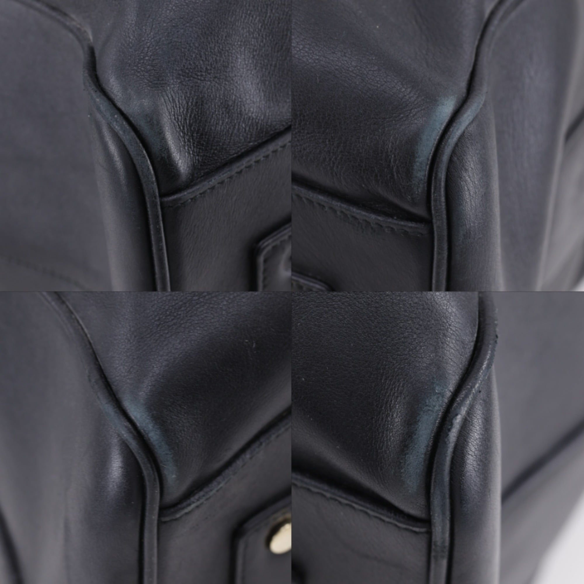Yves Saint Laurent Black Leather Boston Bag (Pre-Owned)