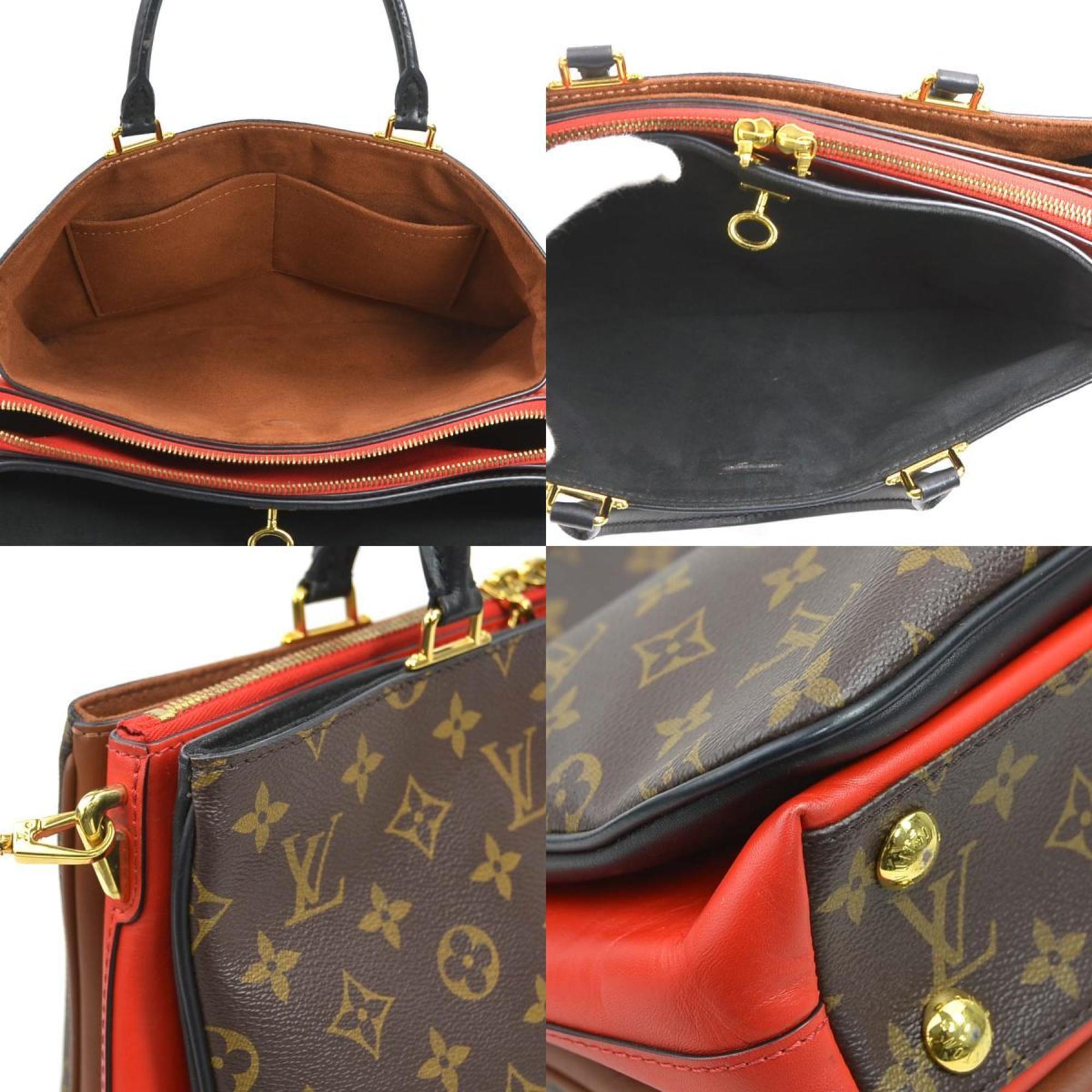 Louis Vuitton Monogram Noir Rouge Monogram Handbag Shoulder Bag (Pre-Owned)