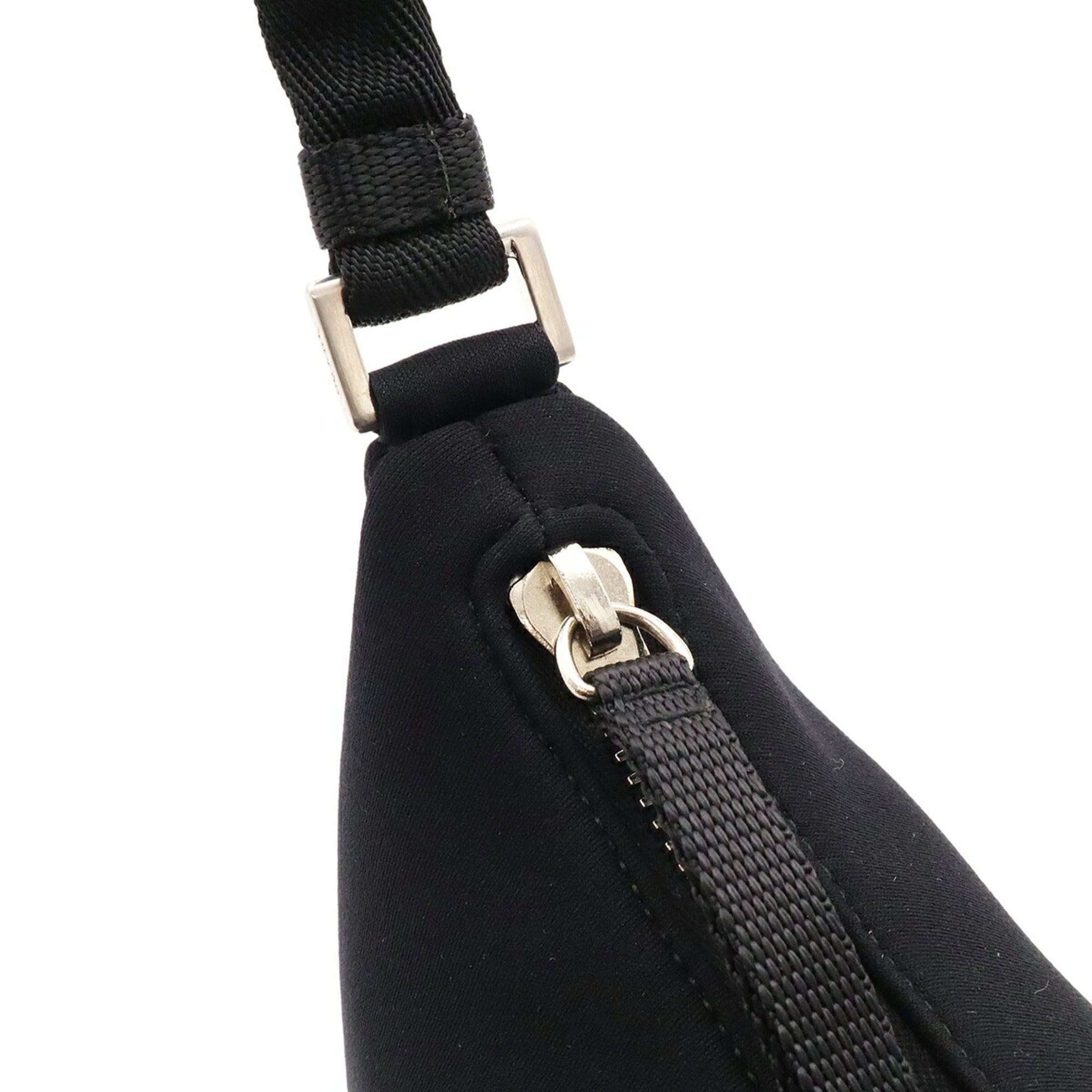 Prada Black Nero Neoprene Handbag Shoulder Bag (Pre-Owned)