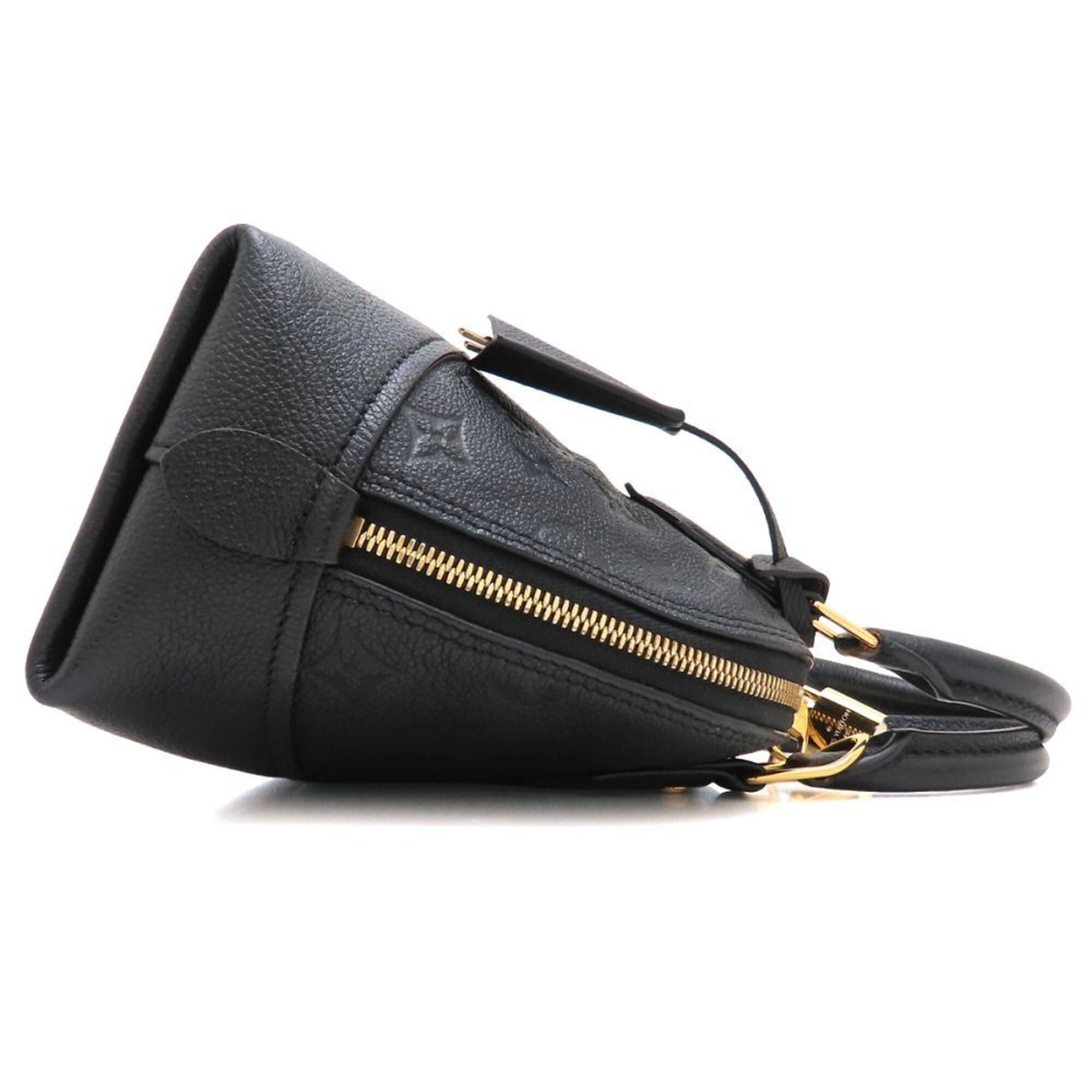Louis Vuitton Monogram Noir Leather Handbag (Pre-Owned)