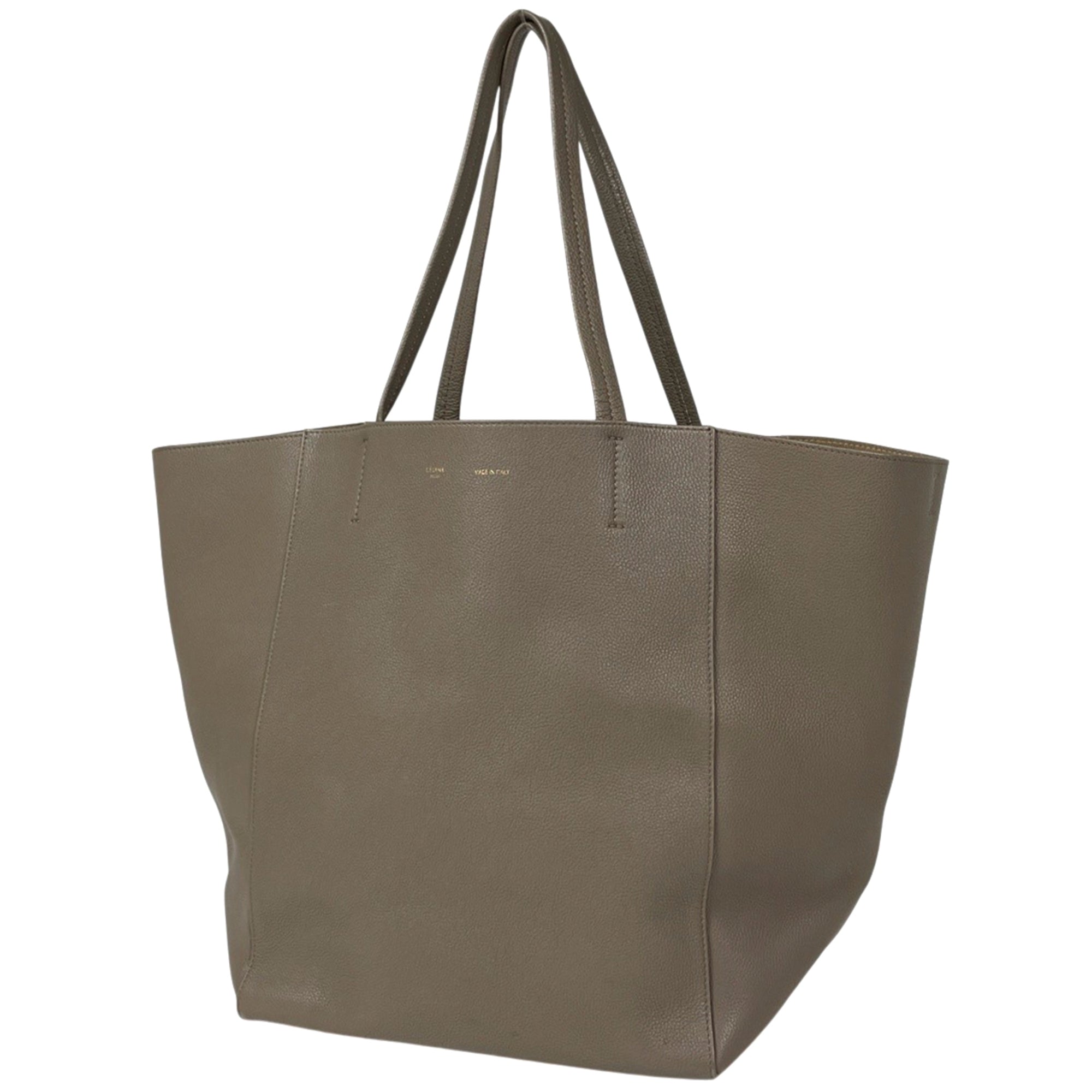 Celine Grayish Leather Tote Bag (Pre-Owned)