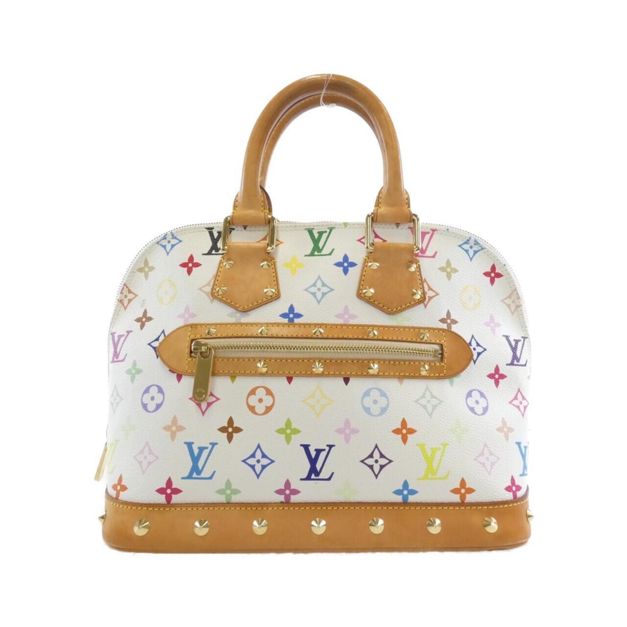 Louis Vuitton Multi-Color White Coated Canvas Handbag (Pre-Owned)