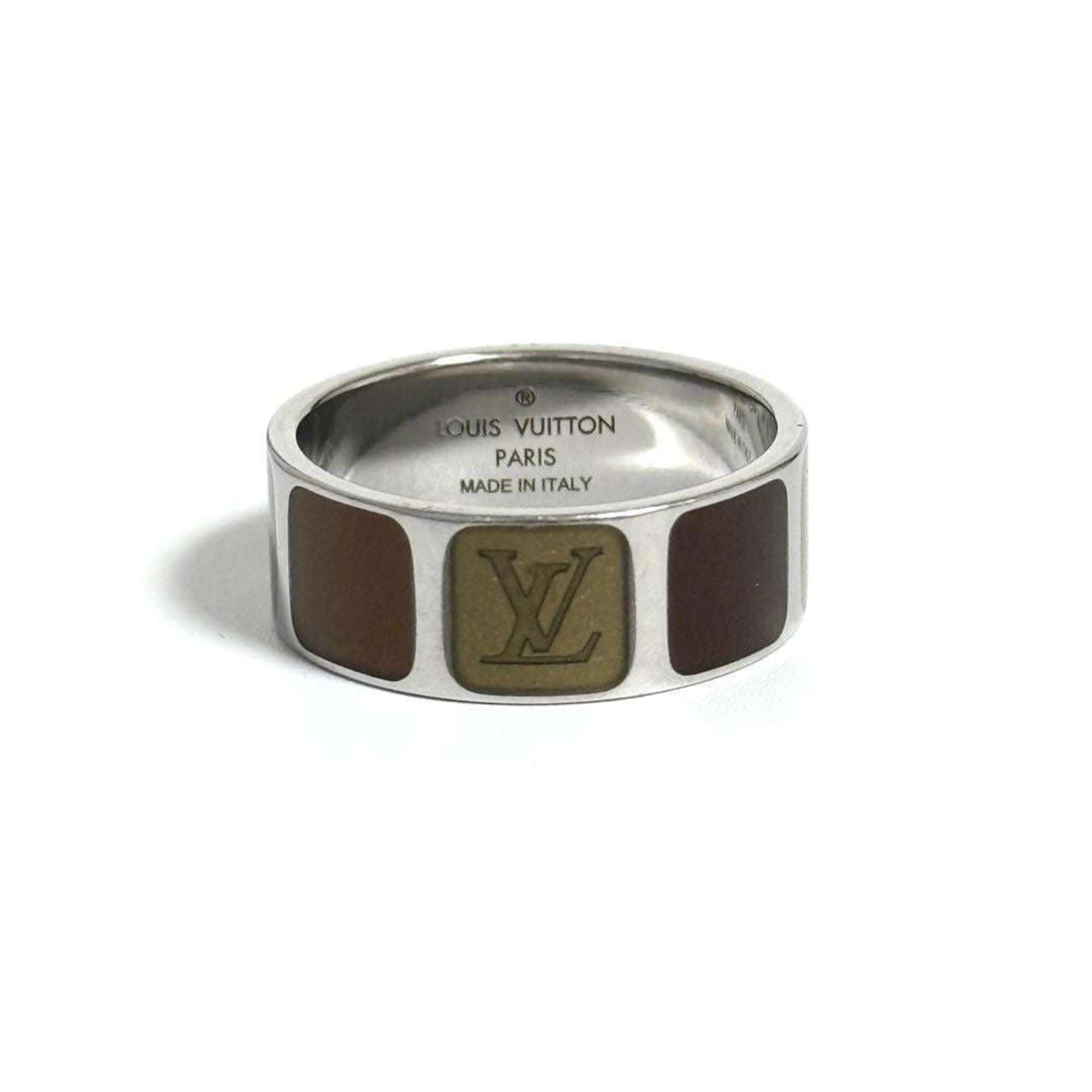 Louis Vuitton Brown Metal Band Ring (Pre-Owned)
