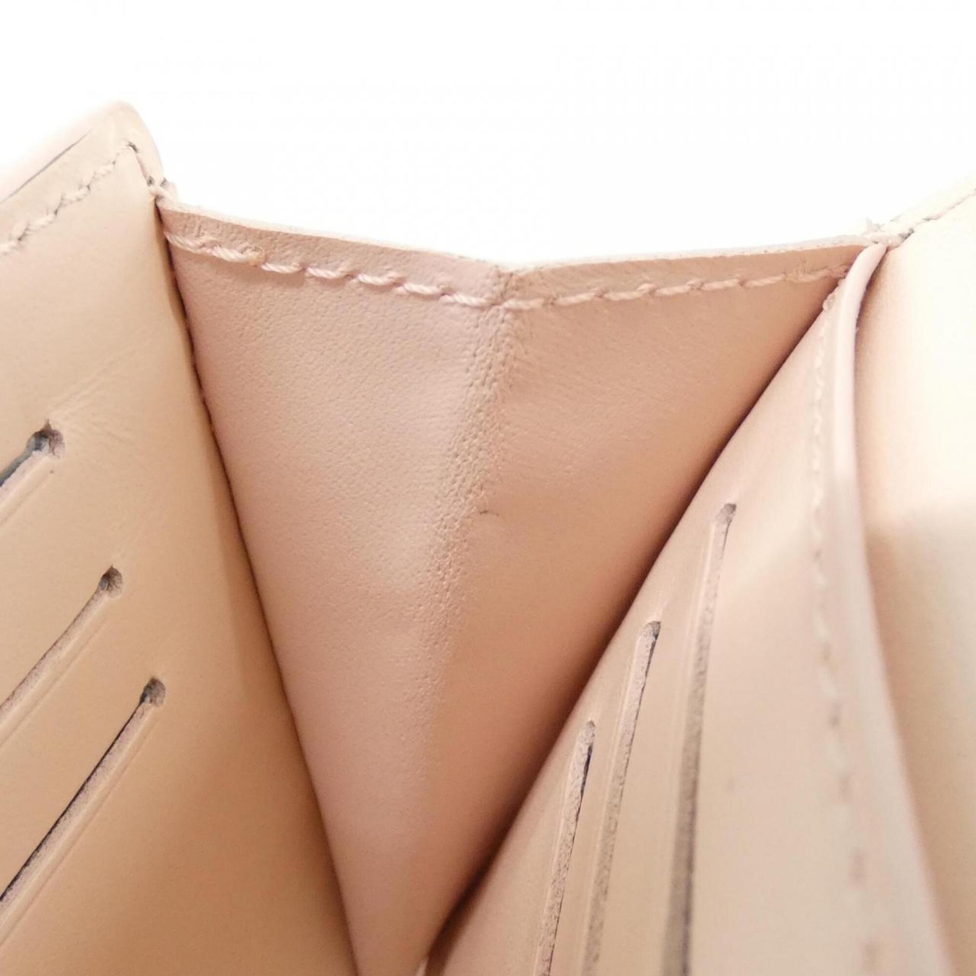 Louis Vuitton Beige Leather Wallet (Bi-Fold) (Pre-Owned)