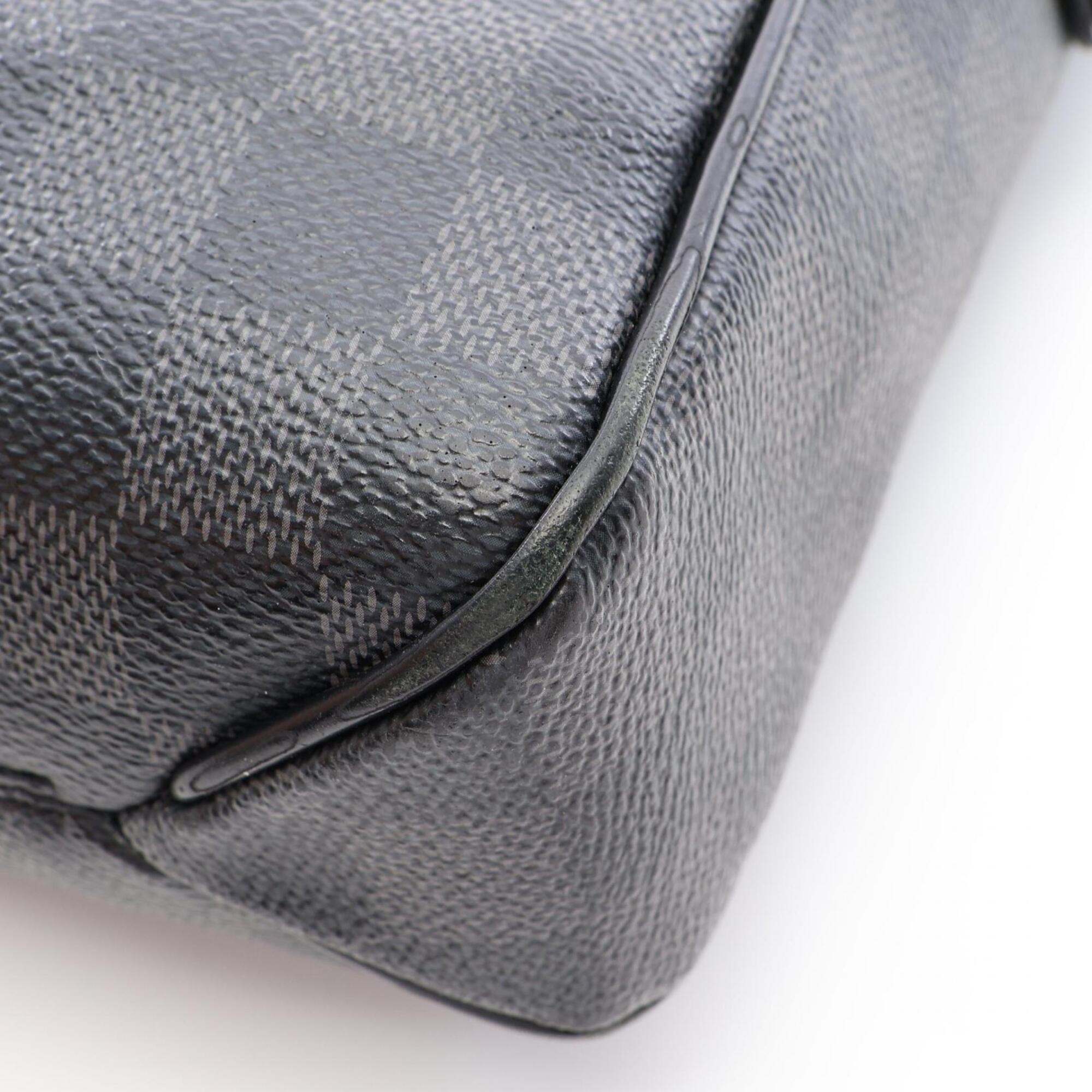 Louis Vuitton Black Damier Graphite Pvc Leather Handbag Shoulder Bag (Pre-Owned)