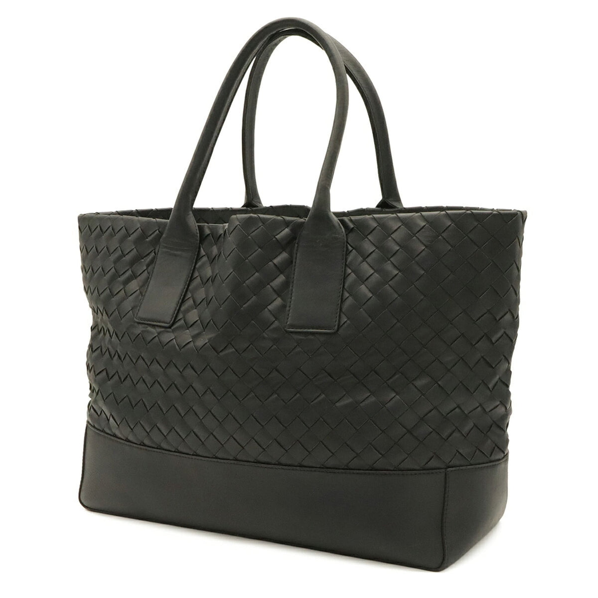Bottega Veneta Black Leather Tote Bag (Pre-Owned)