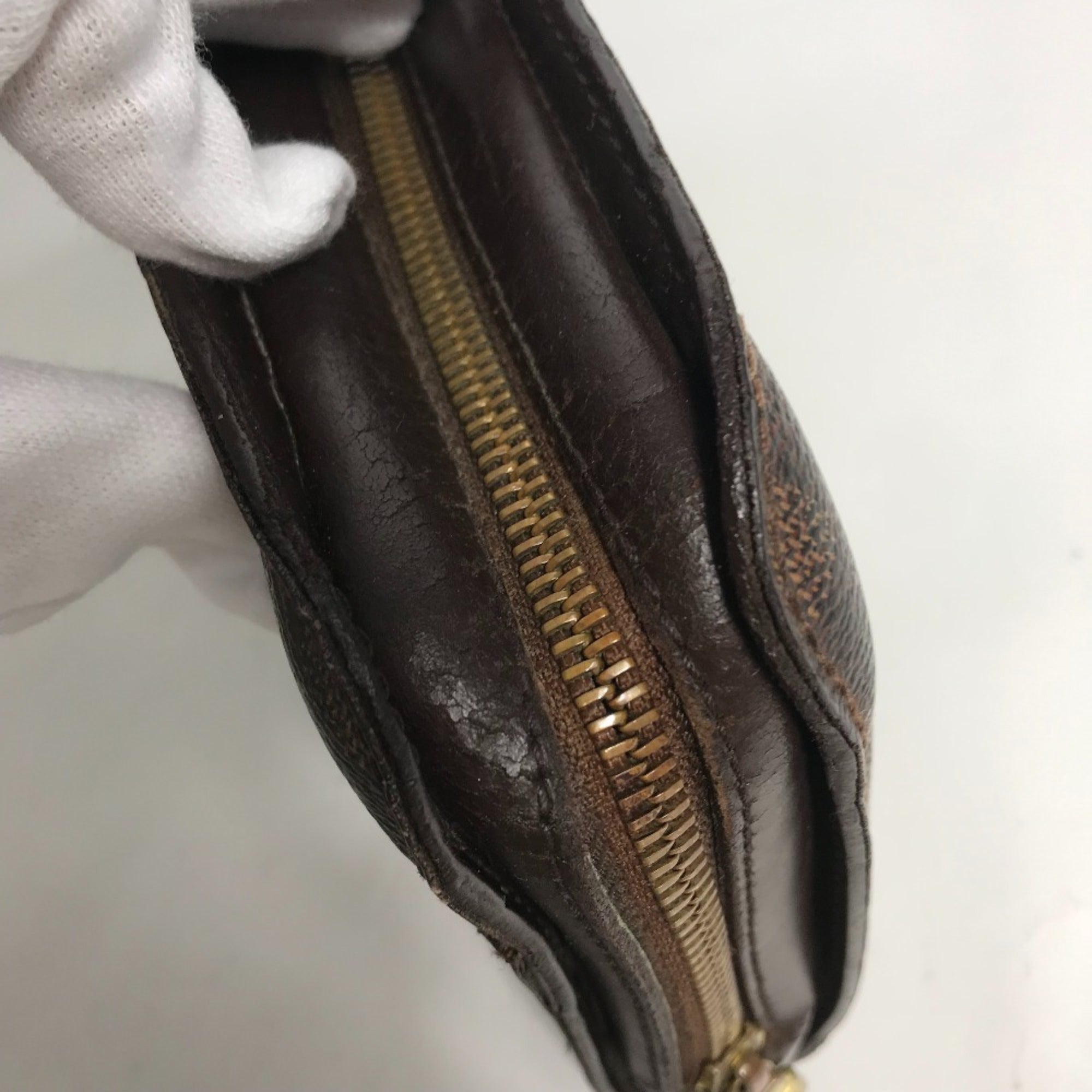 Louis Vuitton Brown Damier Canvas Ebene Damier Canvas Clutch Bag Pouch (Pre-Owned)