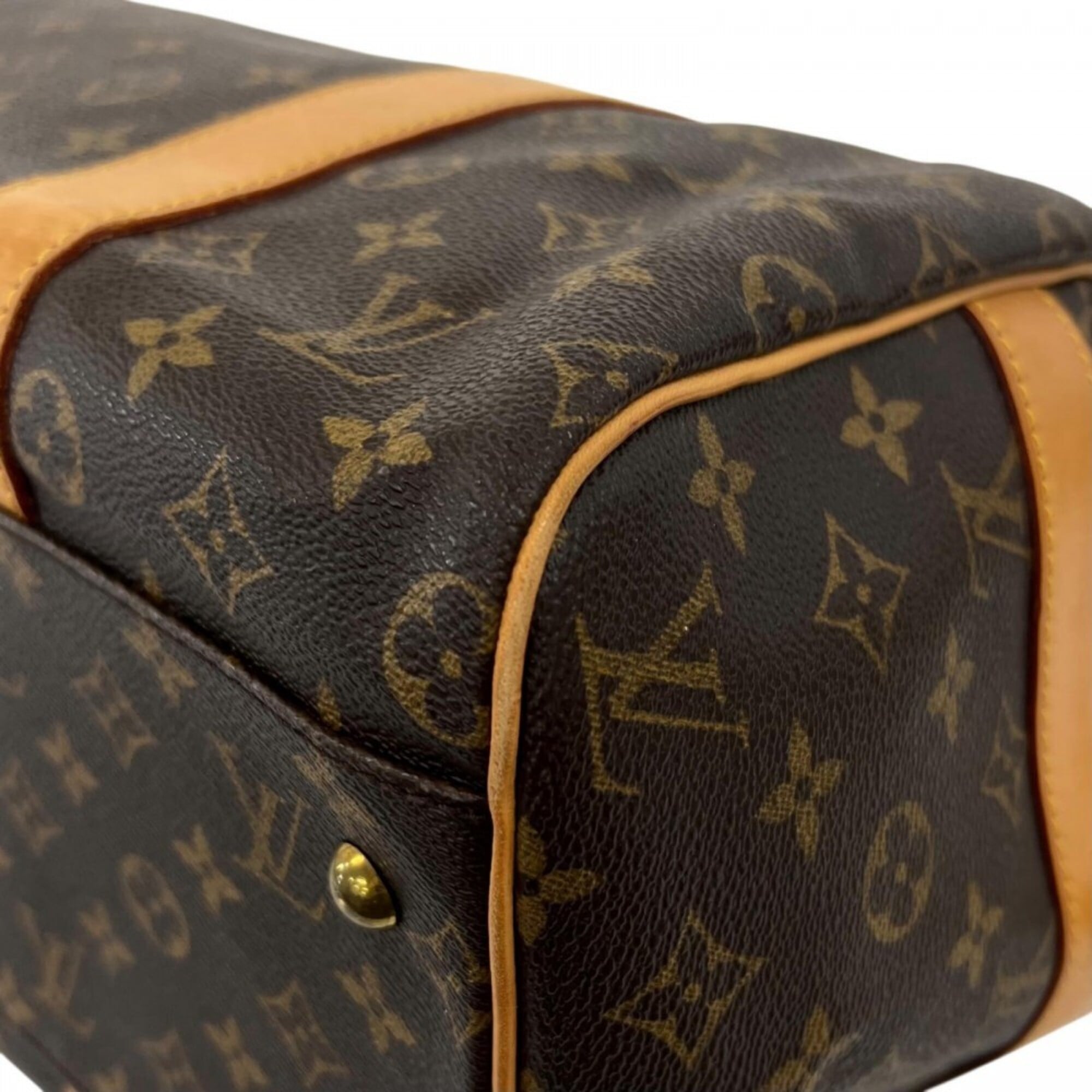 Louis Vuitton Brown Monogram Or White Monogram Boston Bag (Pre-Owned)