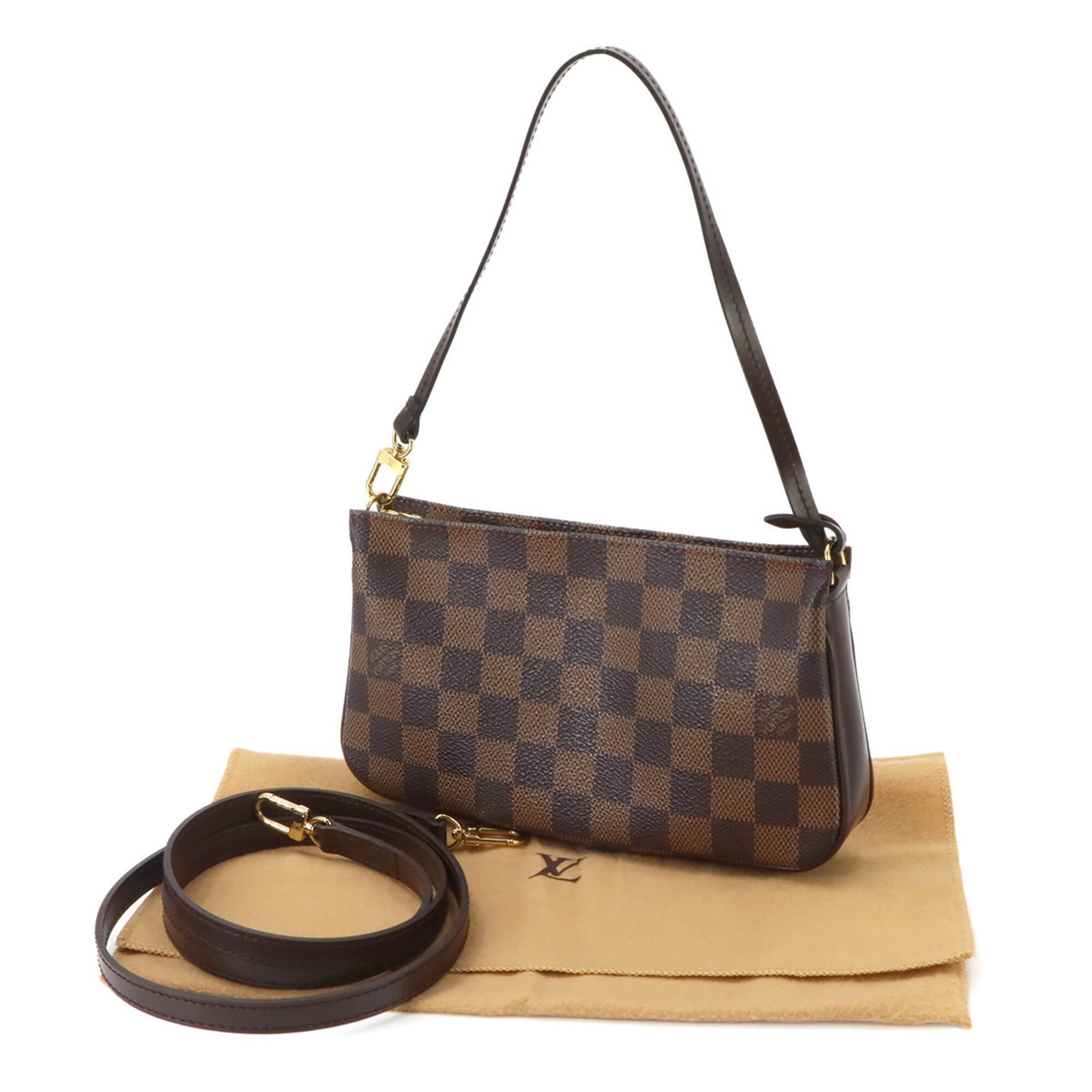 Louis Vuitton Damier Canvas Ebene Damier Canvas Handbag (Pre-Owned)