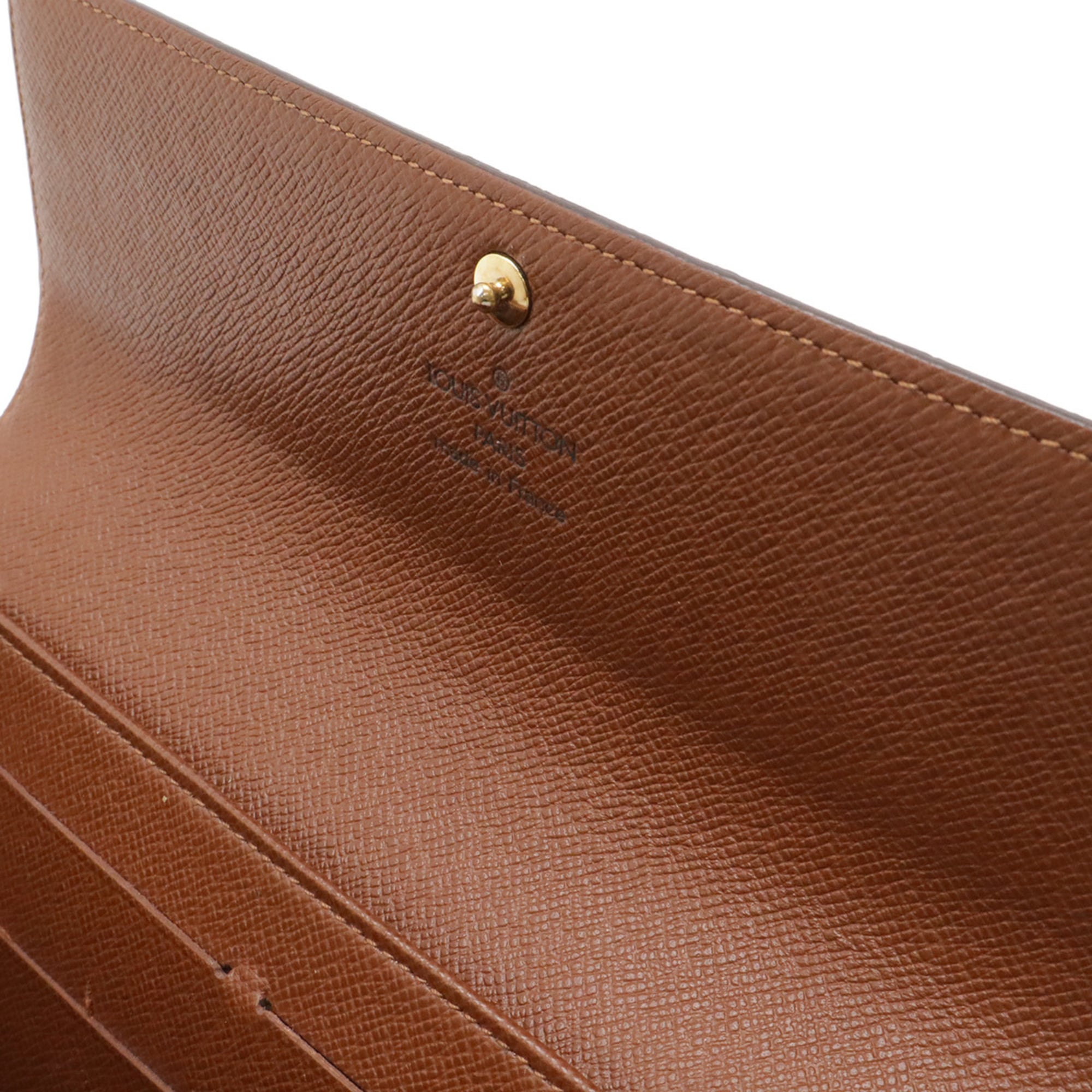 Louis Vuitton Monogram Brown Monogram Long Wallet (Bi-Fold) (Pre-Owned)