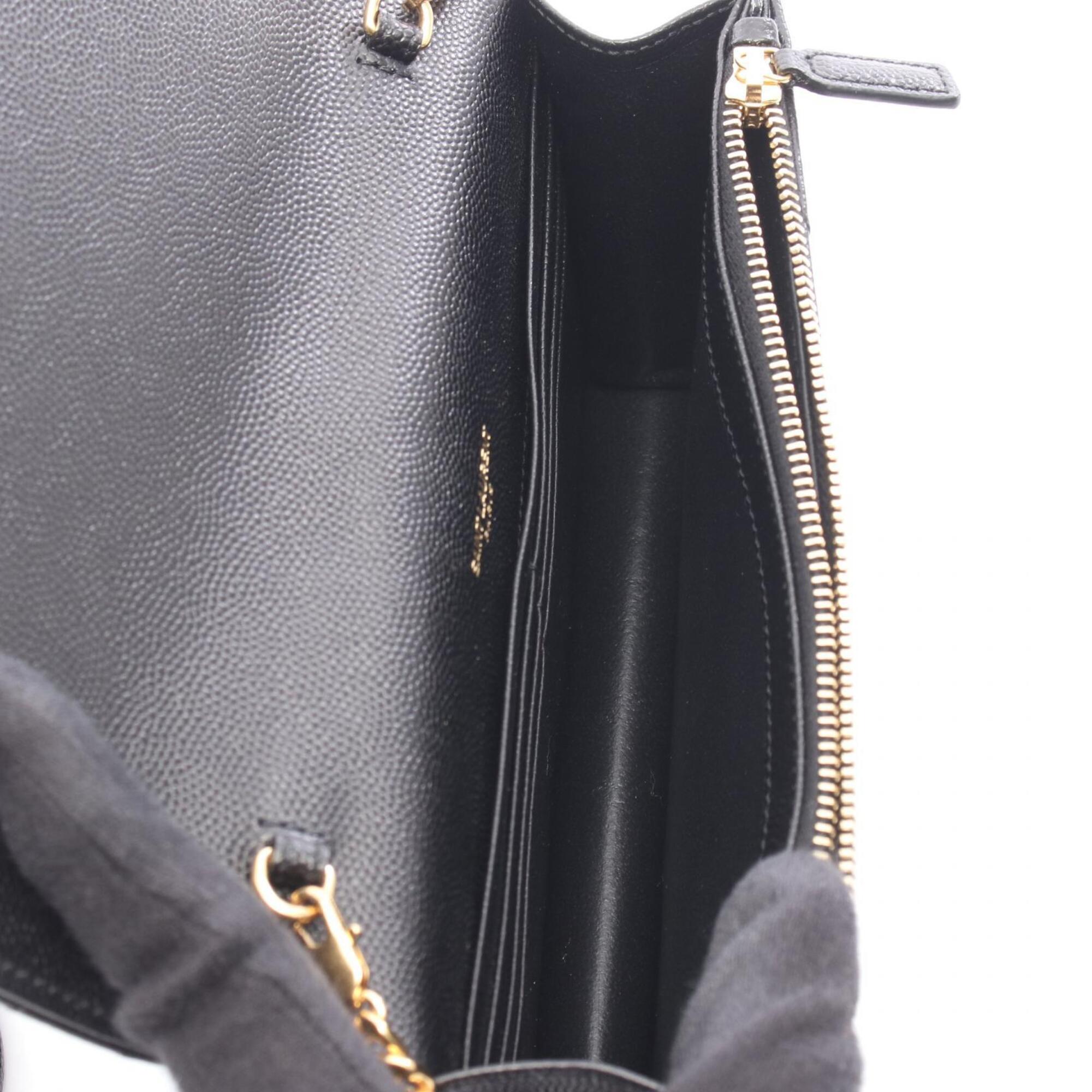 Yves Saint Laurent Black Leather Handbag Shoulder Bag (Pre-Owned)
