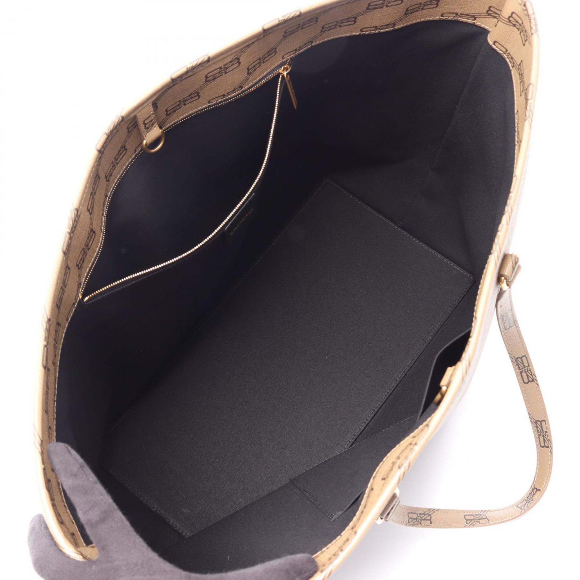 Balenciaga Gray Coated Canvas Handbag Tote Bag (Pre-Owned)