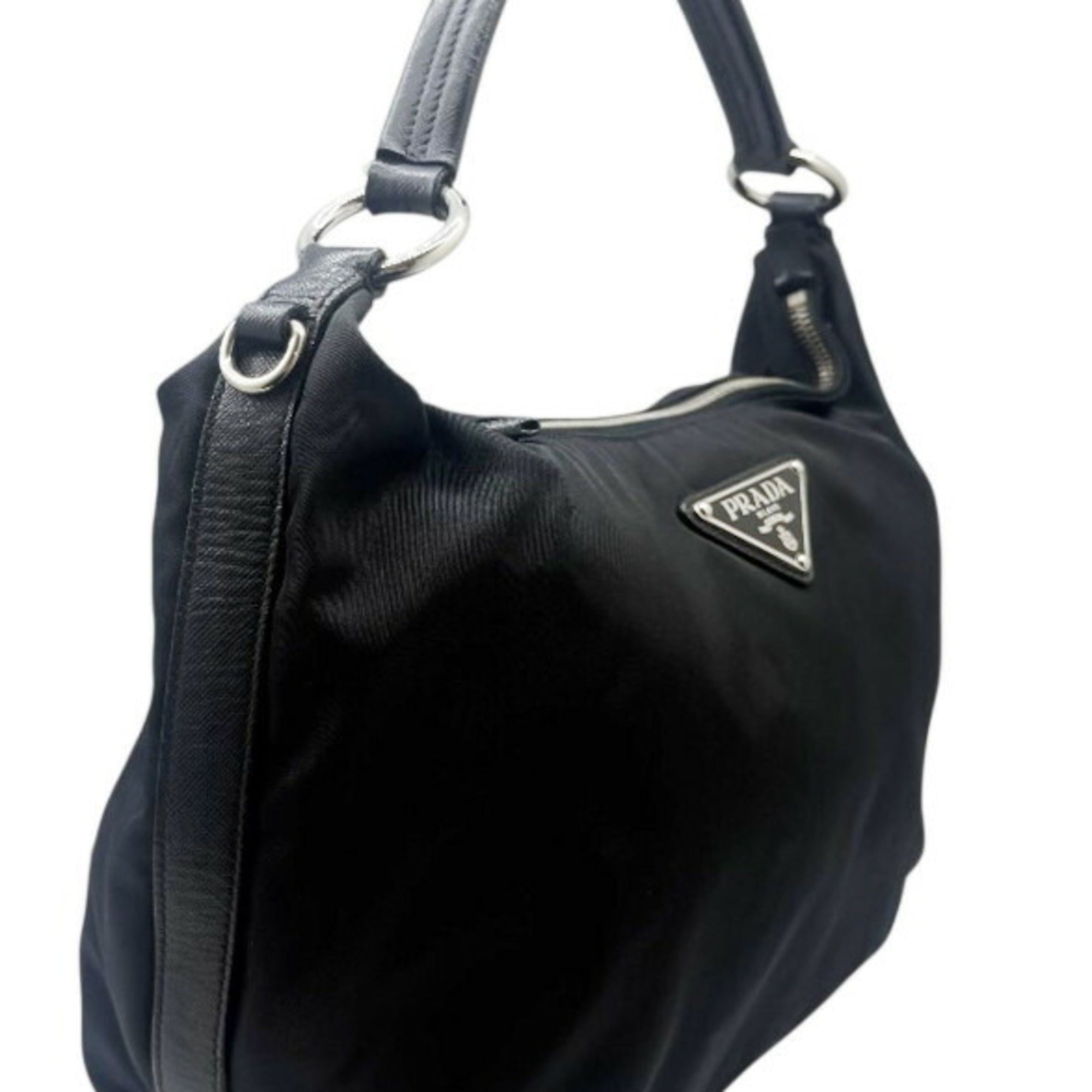 Prada Black Nylon Handbag (Pre-Owned)