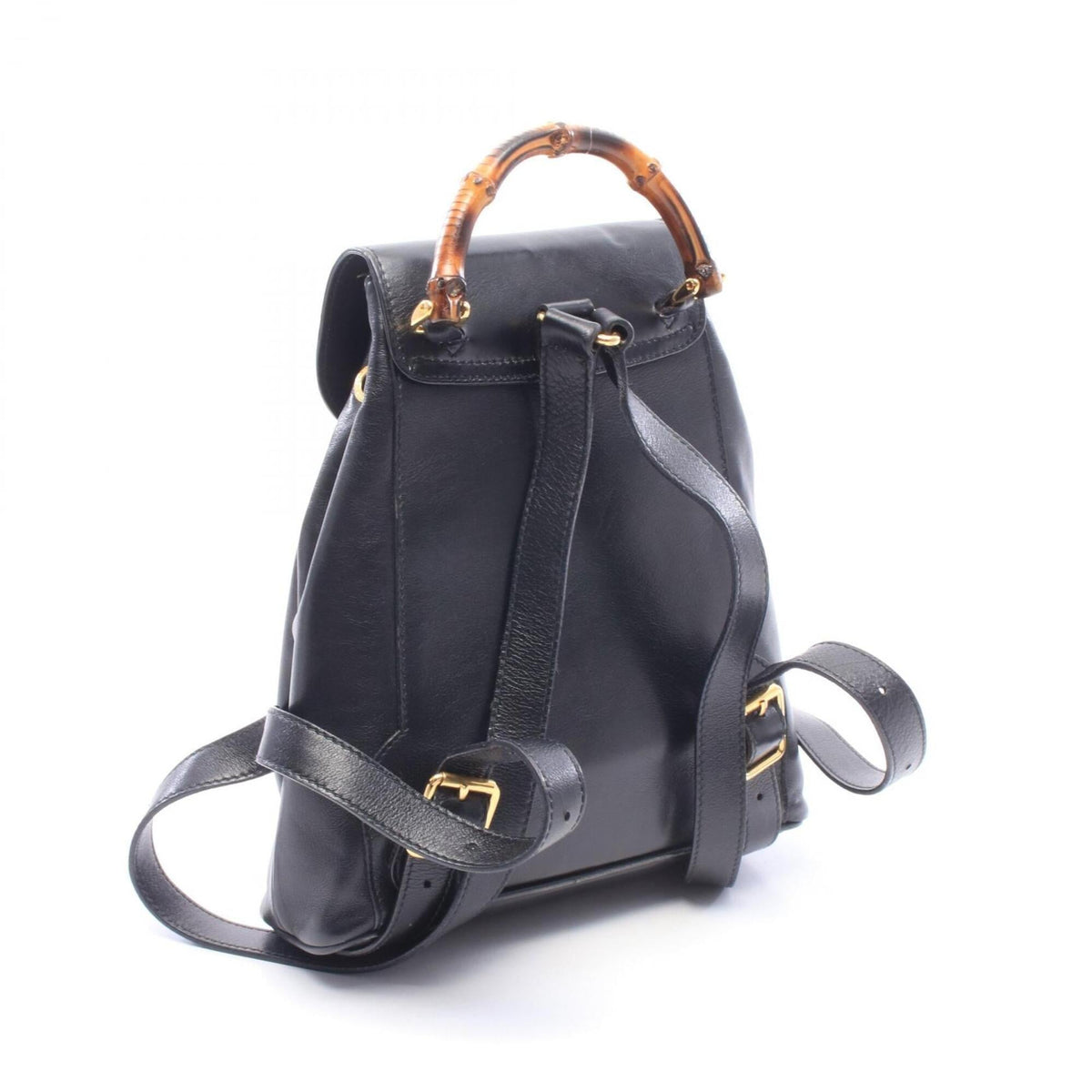 Gucci Black Leather Backpack (Pre-Owned)