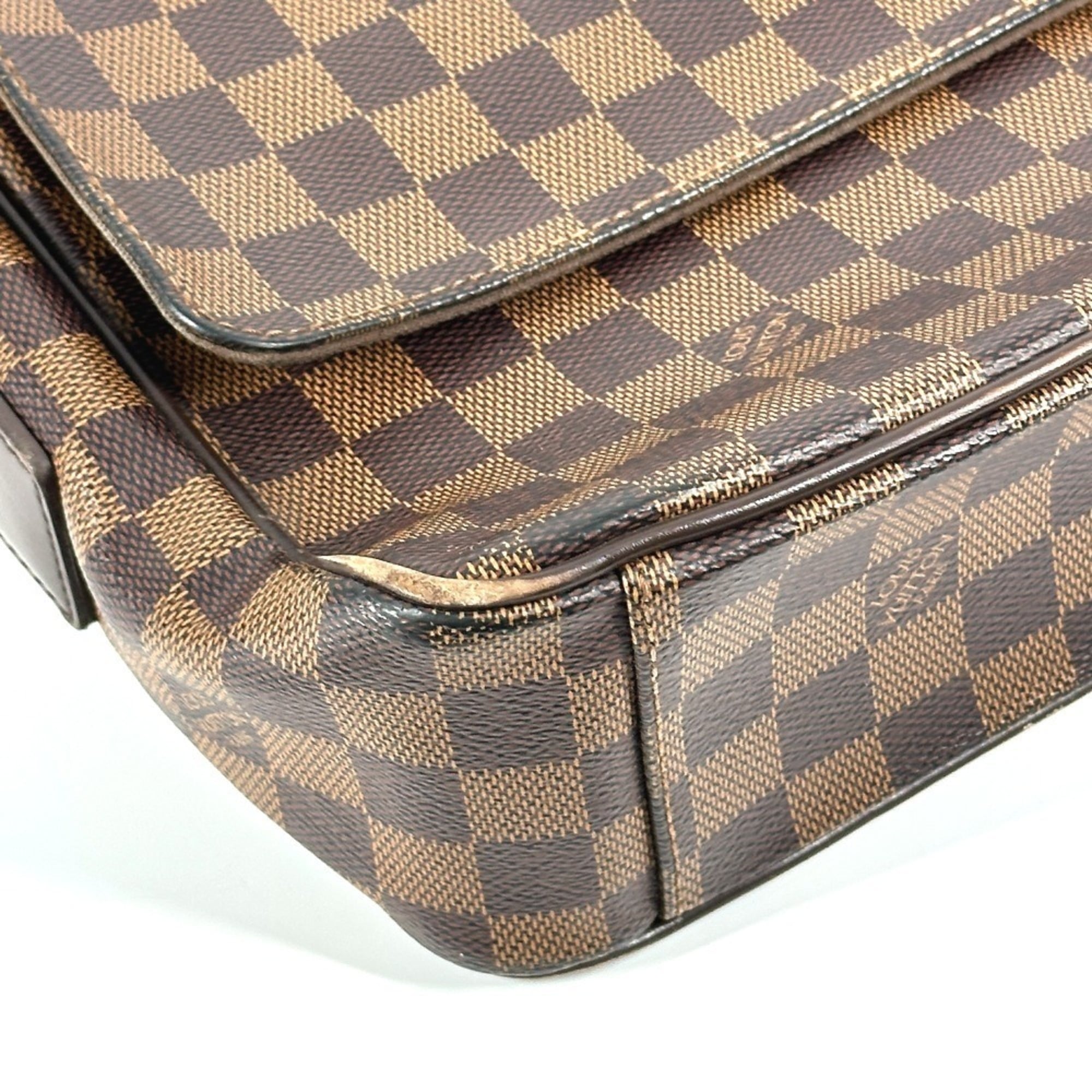 Louis Vuitton Brown Damier Canvas Messenger Bag Shoulder Bag (Pre-Owned)