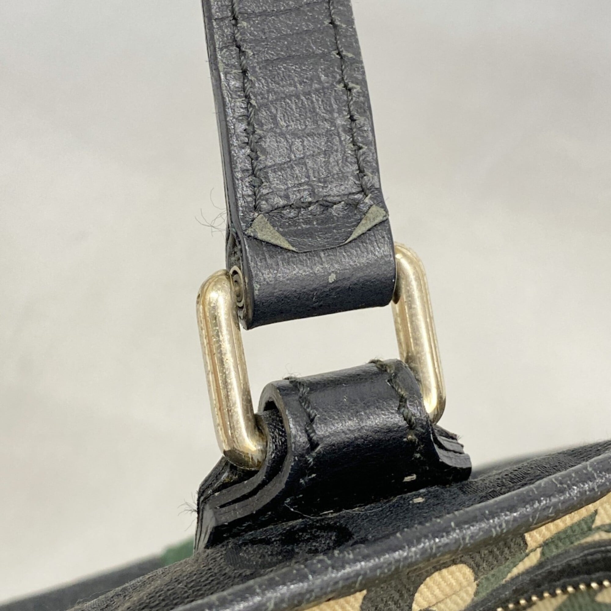 Gucci Black Canvas Tote Bag (Pre-Owned)