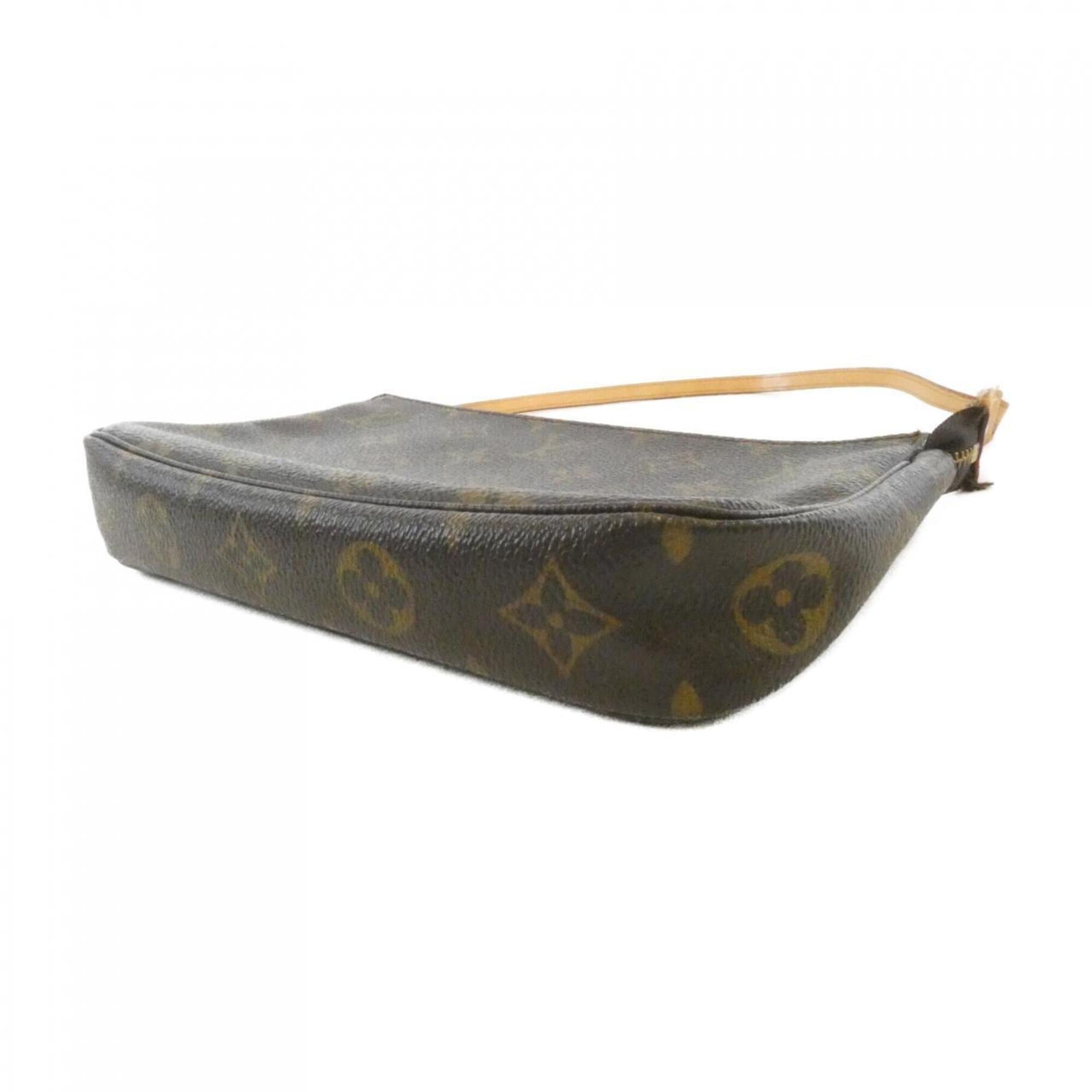 Louis Vuitton Brown Coated Canvas Pochette Pouch (Pre-Owned)