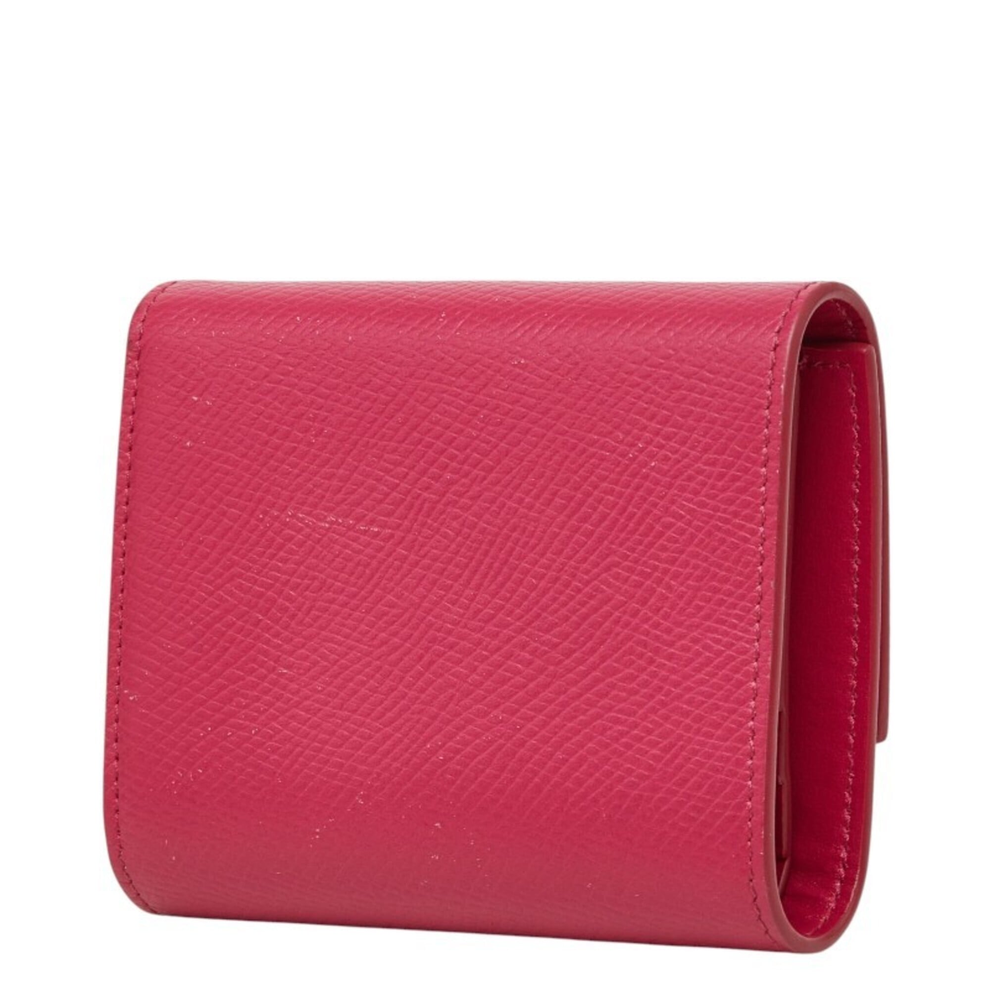 Celine Pink Leather Wallet (Tri-Fold) (Pre-Owned)