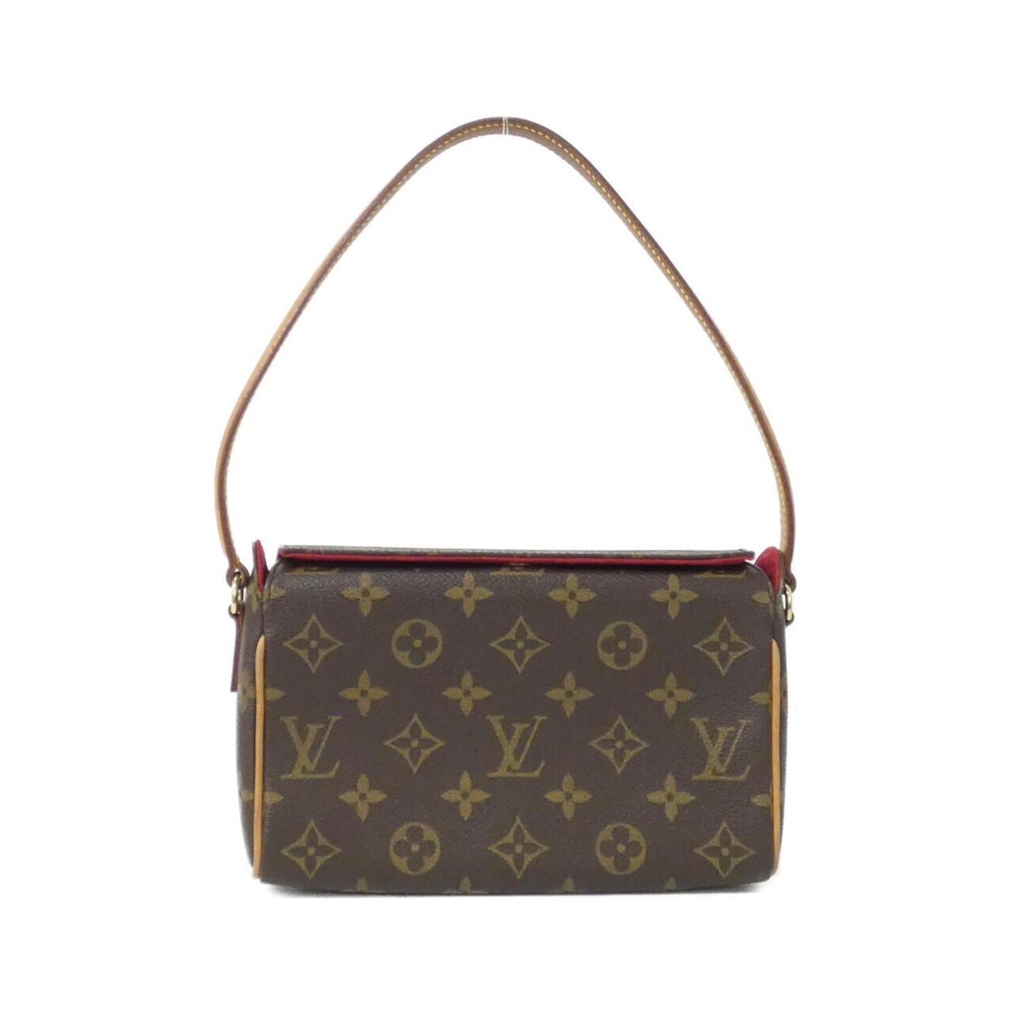 Louis Vuitton Monogram Marron Coated Canvas Handbag (Pre-Owned)