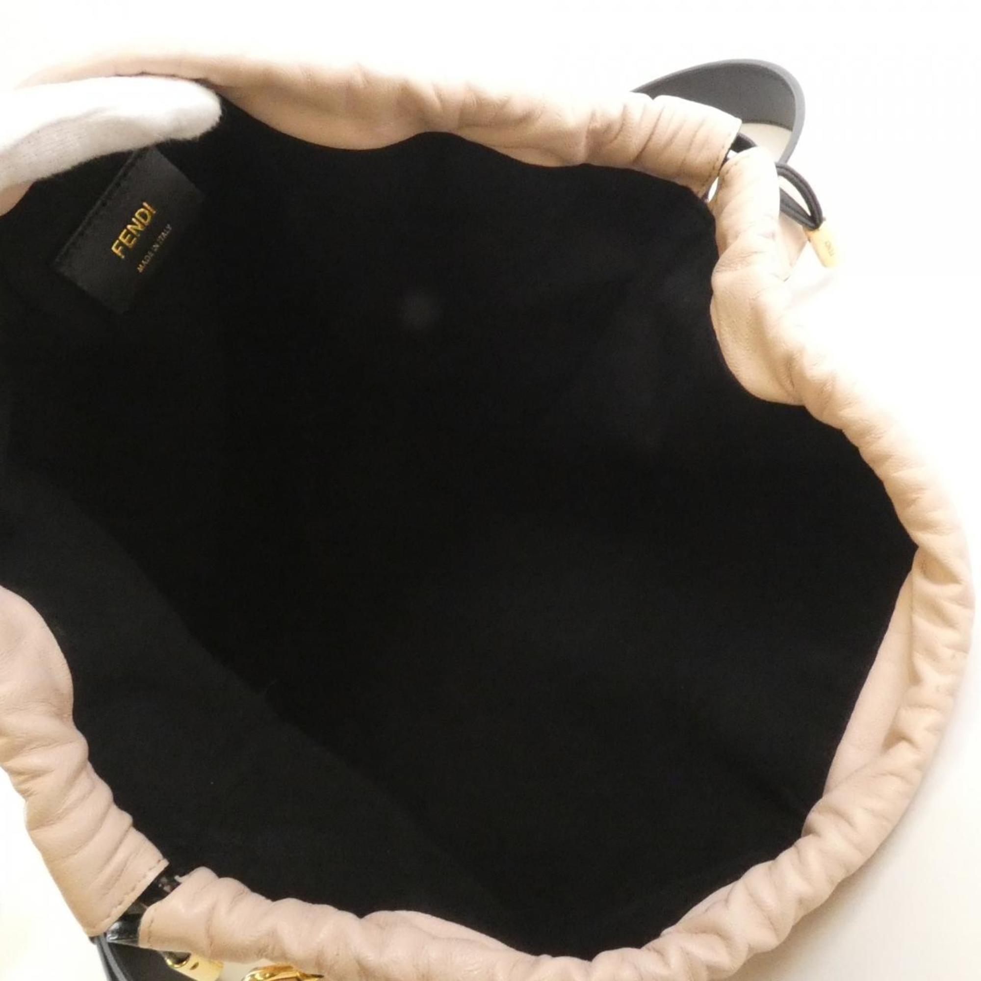 Fendi Pink Leather Shoulder Bag (Pre-Owned)